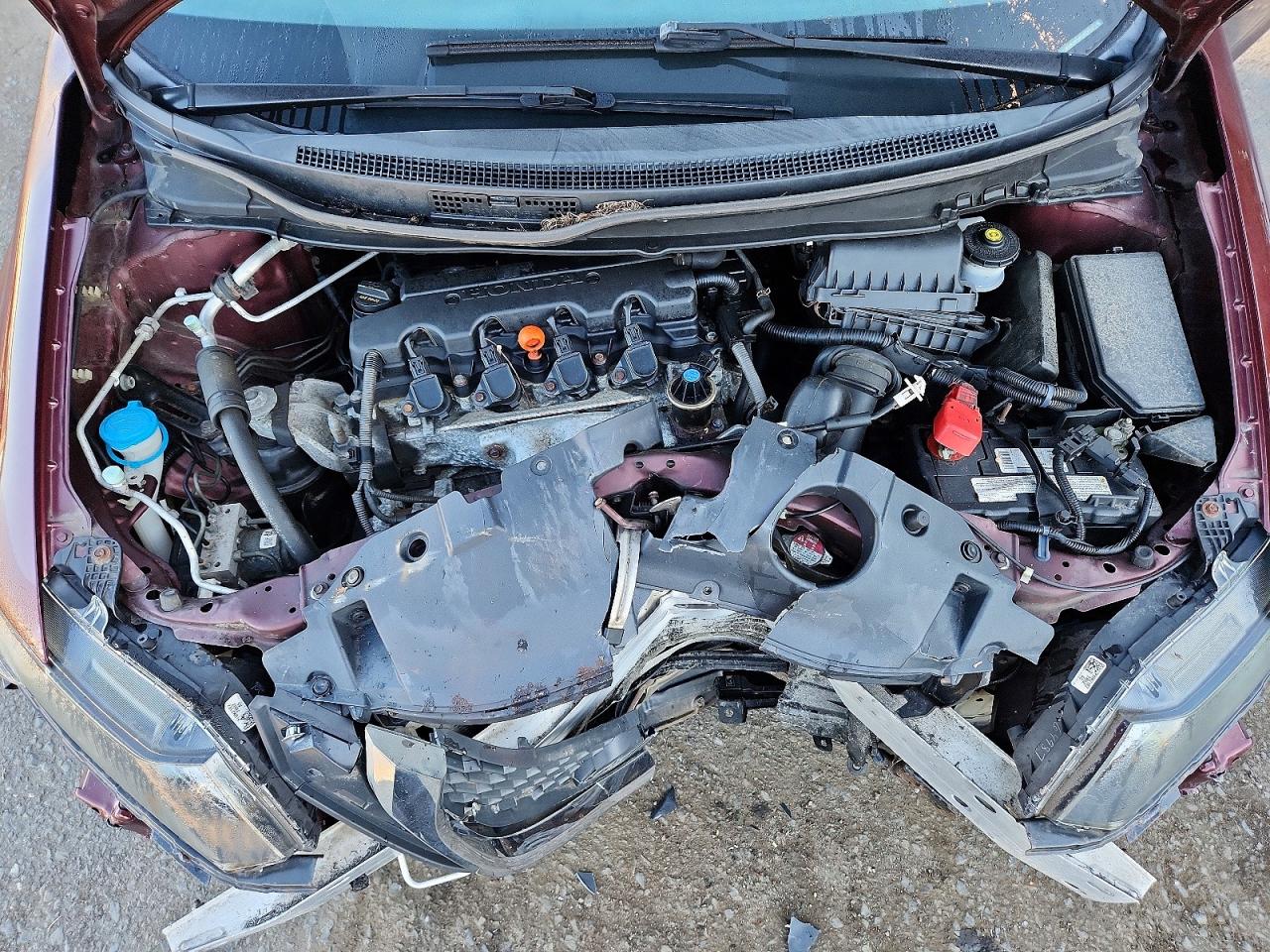 2015 Honda Civic Lx Burgundy vin: 19XFB2F5XFE700711
