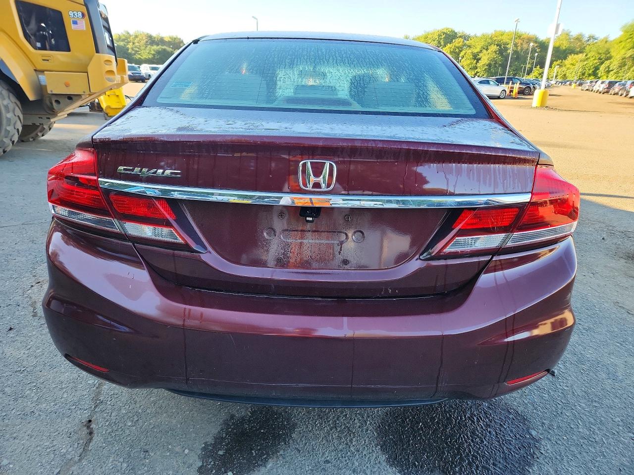 2015 Honda Civic Lx Burgundy vin: 19XFB2F5XFE700711