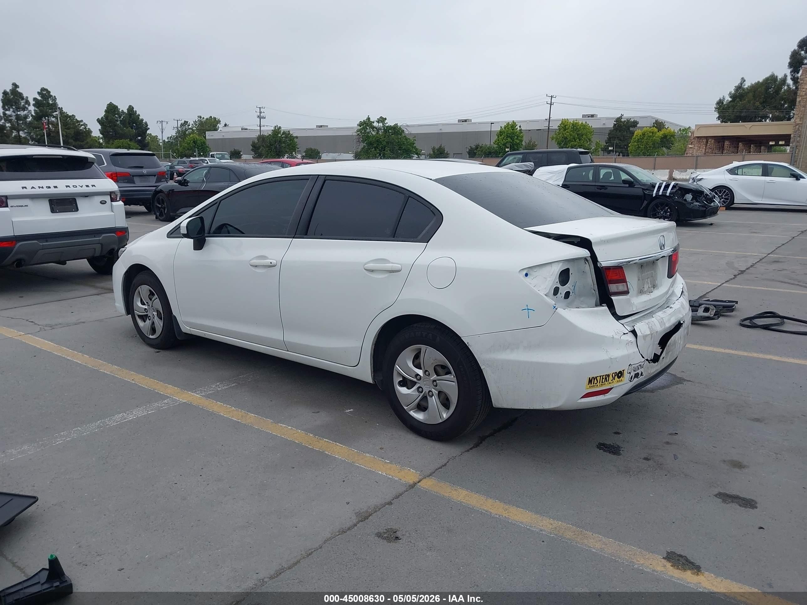 2015 Honda Civic Lx White vin: 19XFB2F5XFE702944