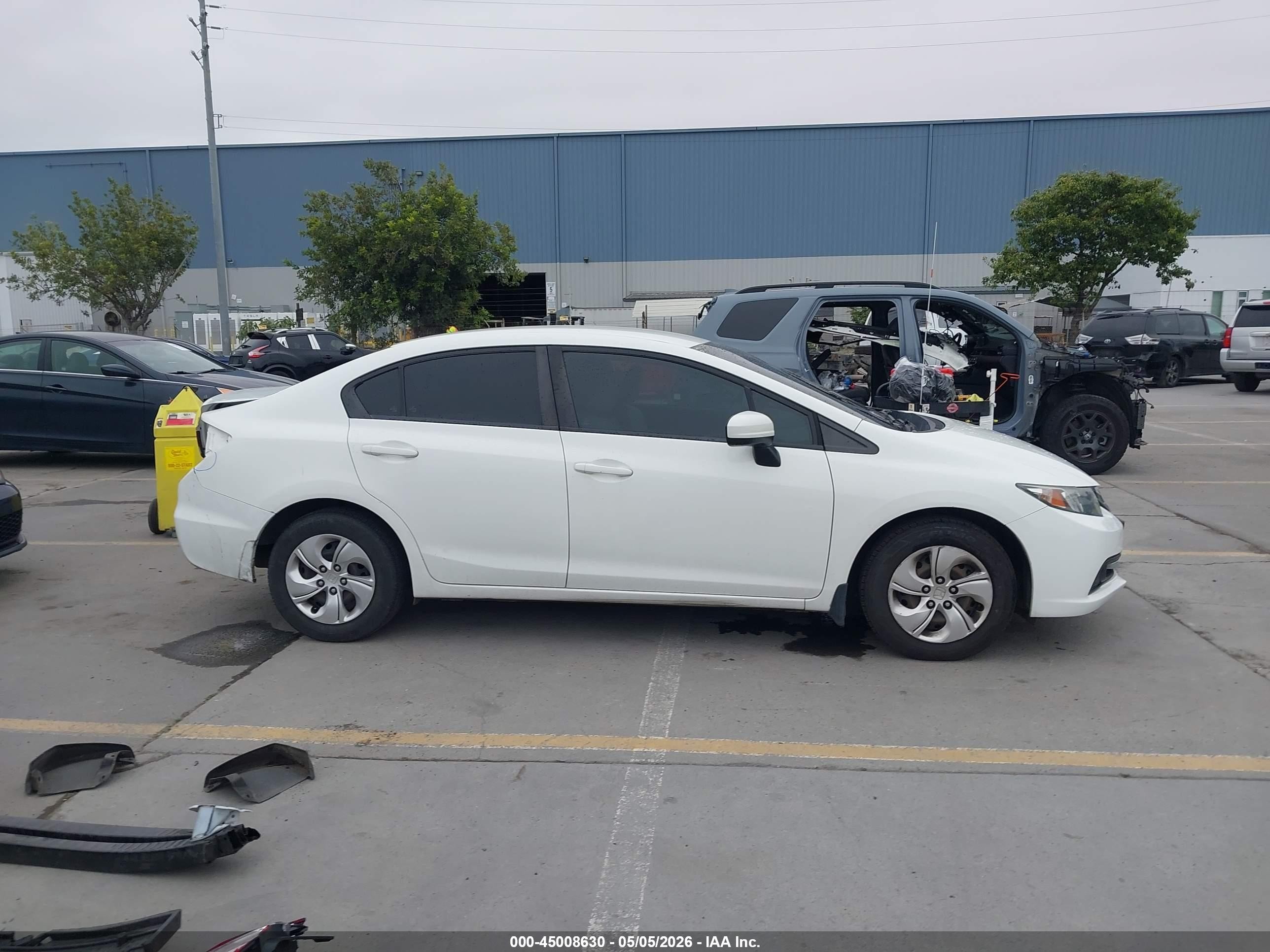 2015 Honda Civic Lx White vin: 19XFB2F5XFE702944