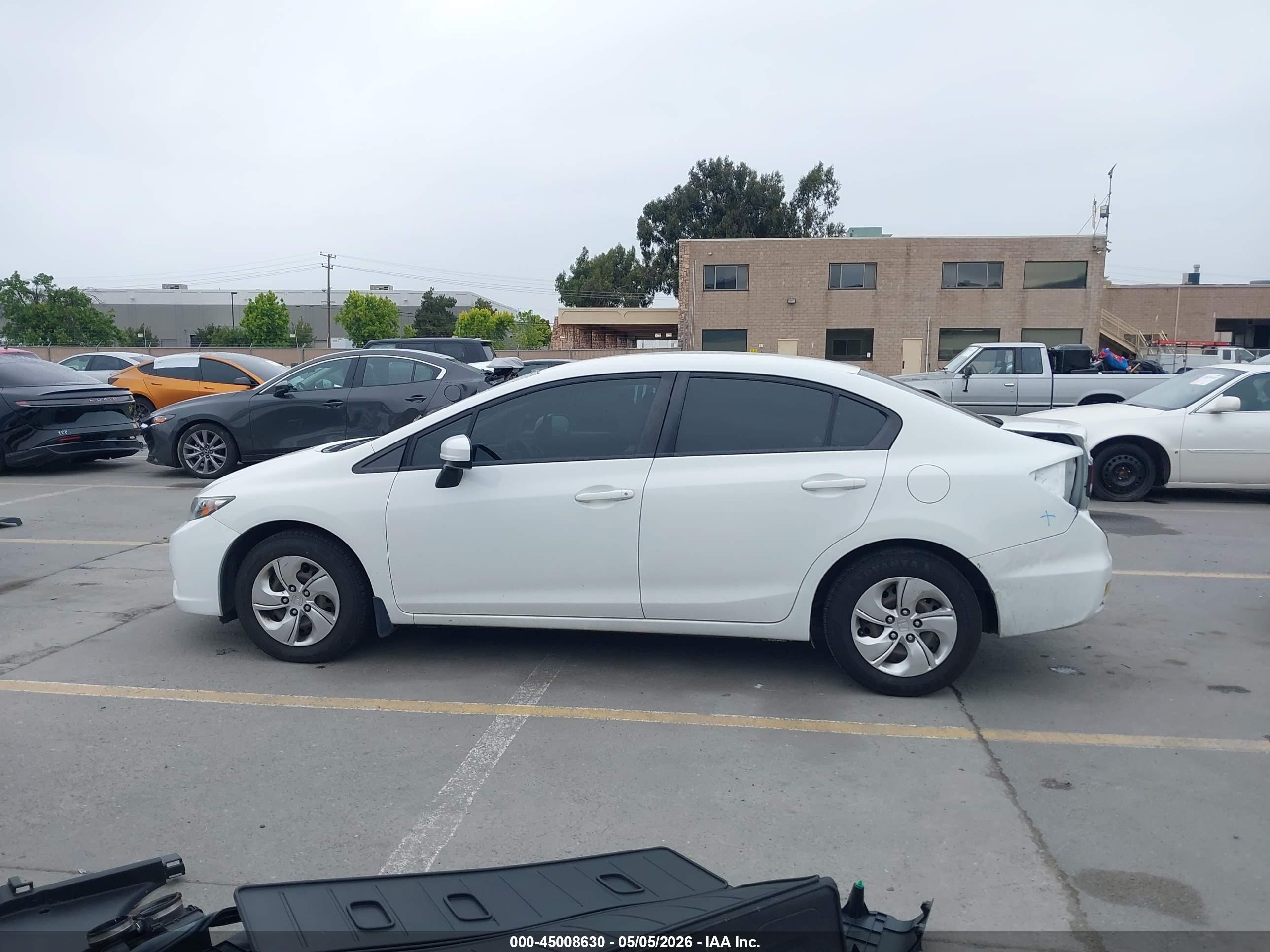 2015 Honda Civic Lx White vin: 19XFB2F5XFE702944