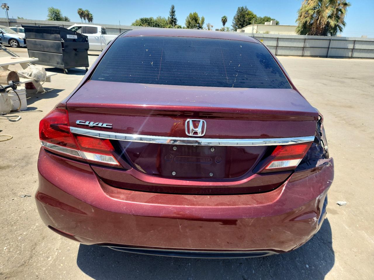 2015 Honda Civic Lx Бордовый vin: 19XFB2F5XFE704029
