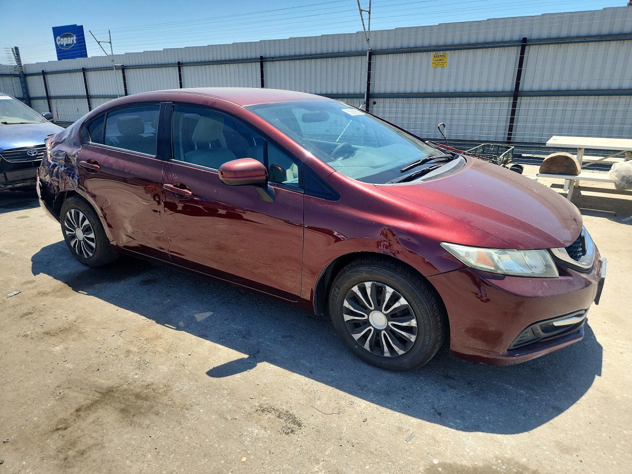 2015 Honda Civic Lx Бордовый vin: 19XFB2F5XFE704029