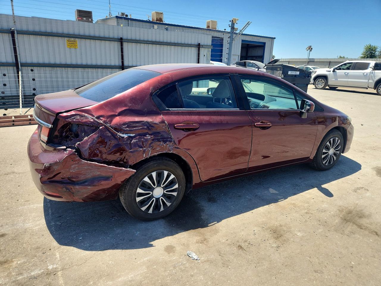 2015 Honda Civic Lx Бордовый vin: 19XFB2F5XFE704029