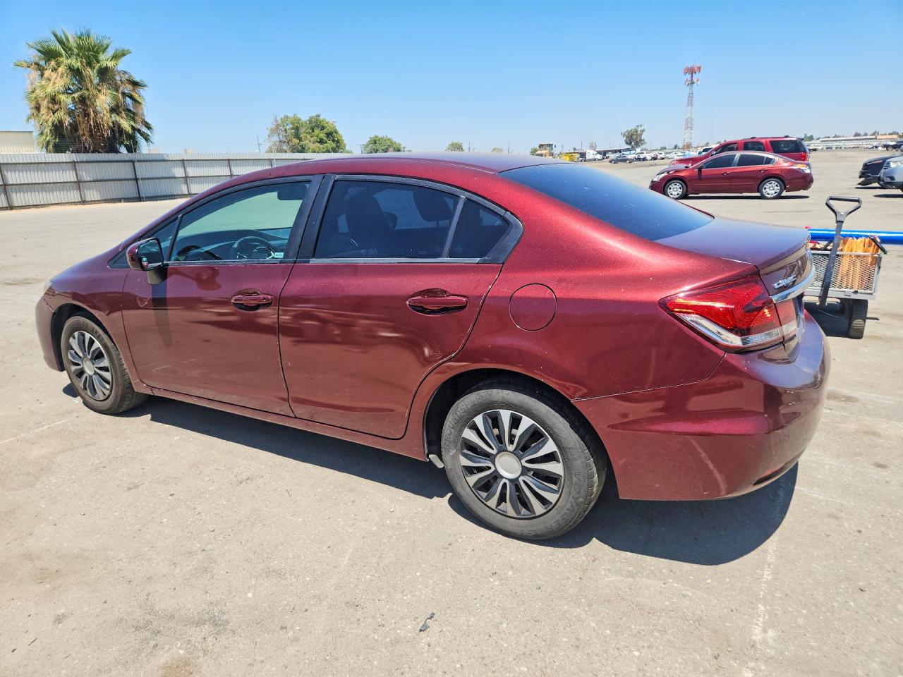 2015 Honda Civic Lx Бордовый vin: 19XFB2F5XFE704029