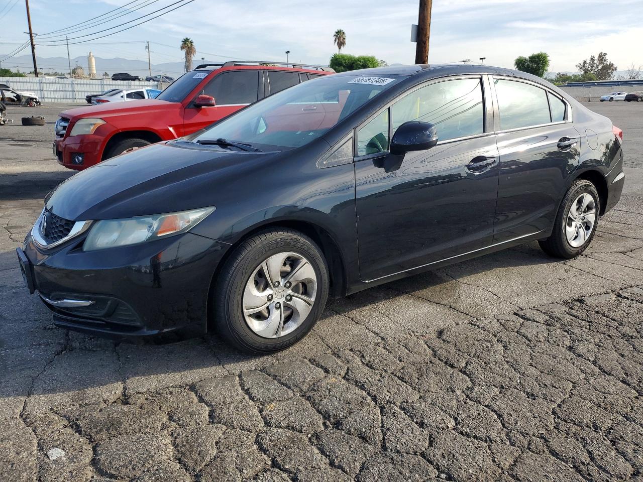 2015 Honda Civic Lx Black vin: 19XFB2F5XFE707514