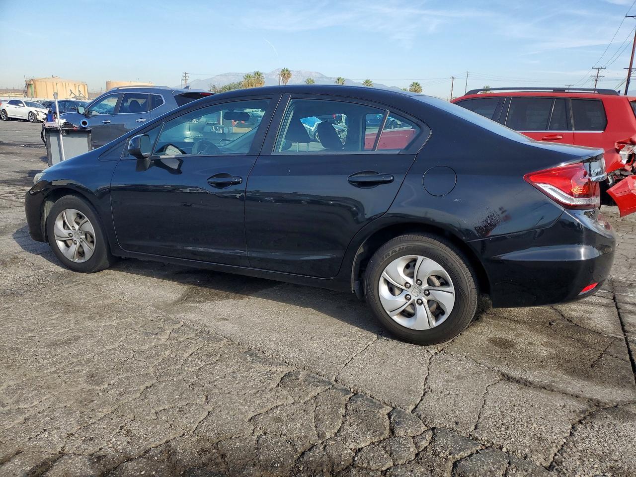 2015 Honda Civic Lx Black vin: 19XFB2F5XFE707514