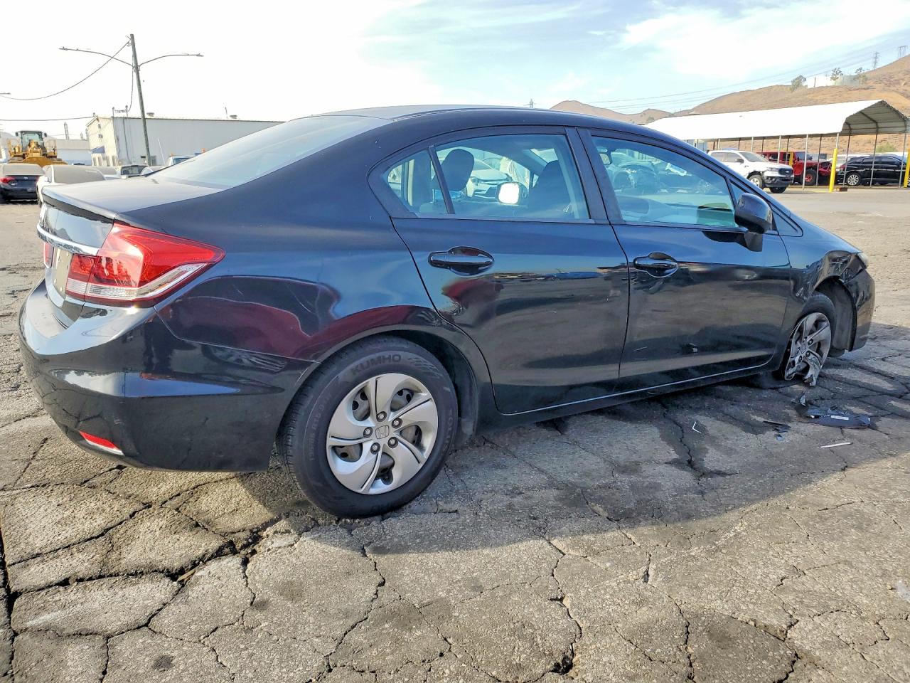 2015 Honda Civic Lx Black vin: 19XFB2F5XFE707514
