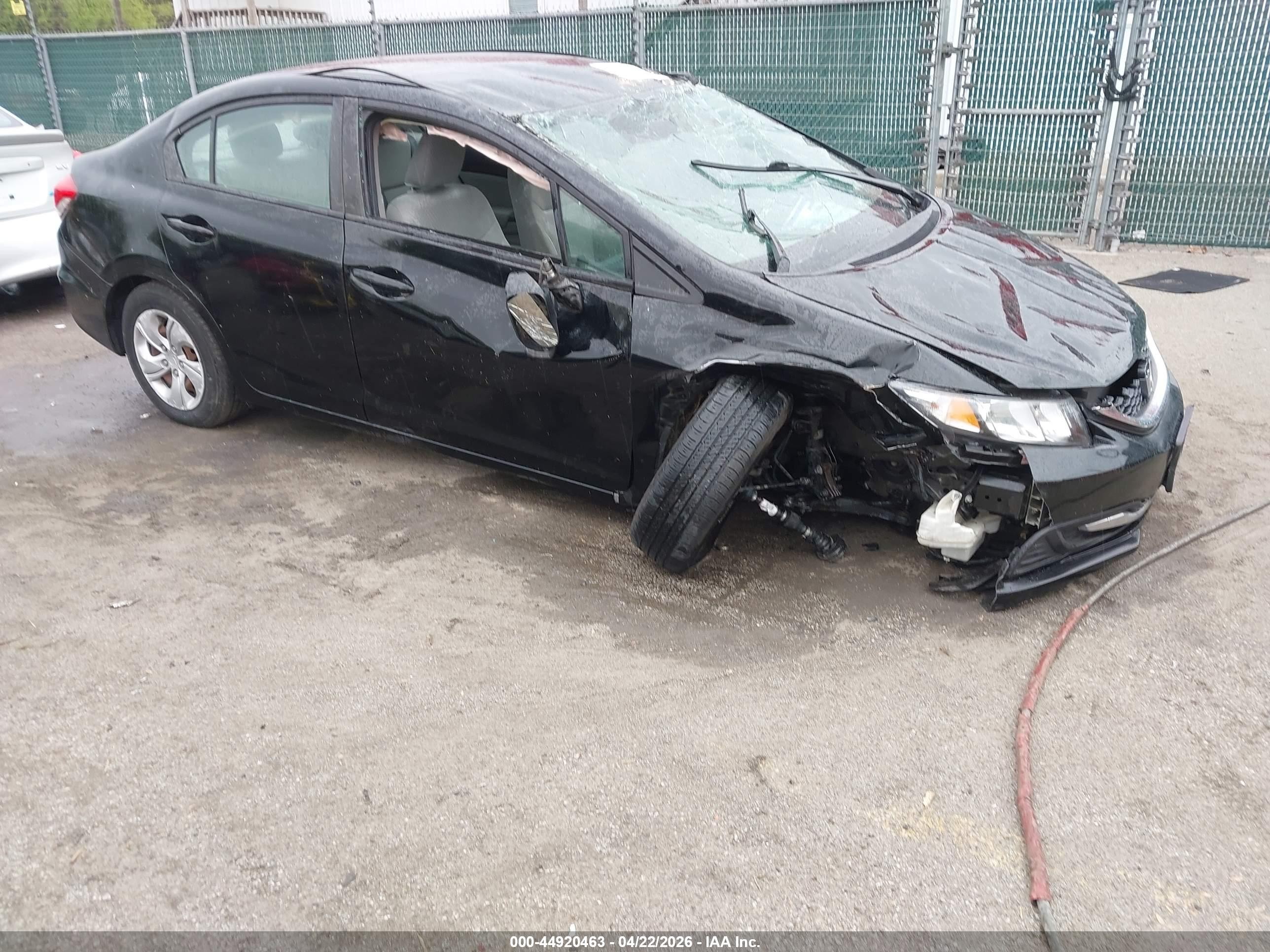 2015 Honda Civic Lx Black vin: 19XFB2F5XFE707660