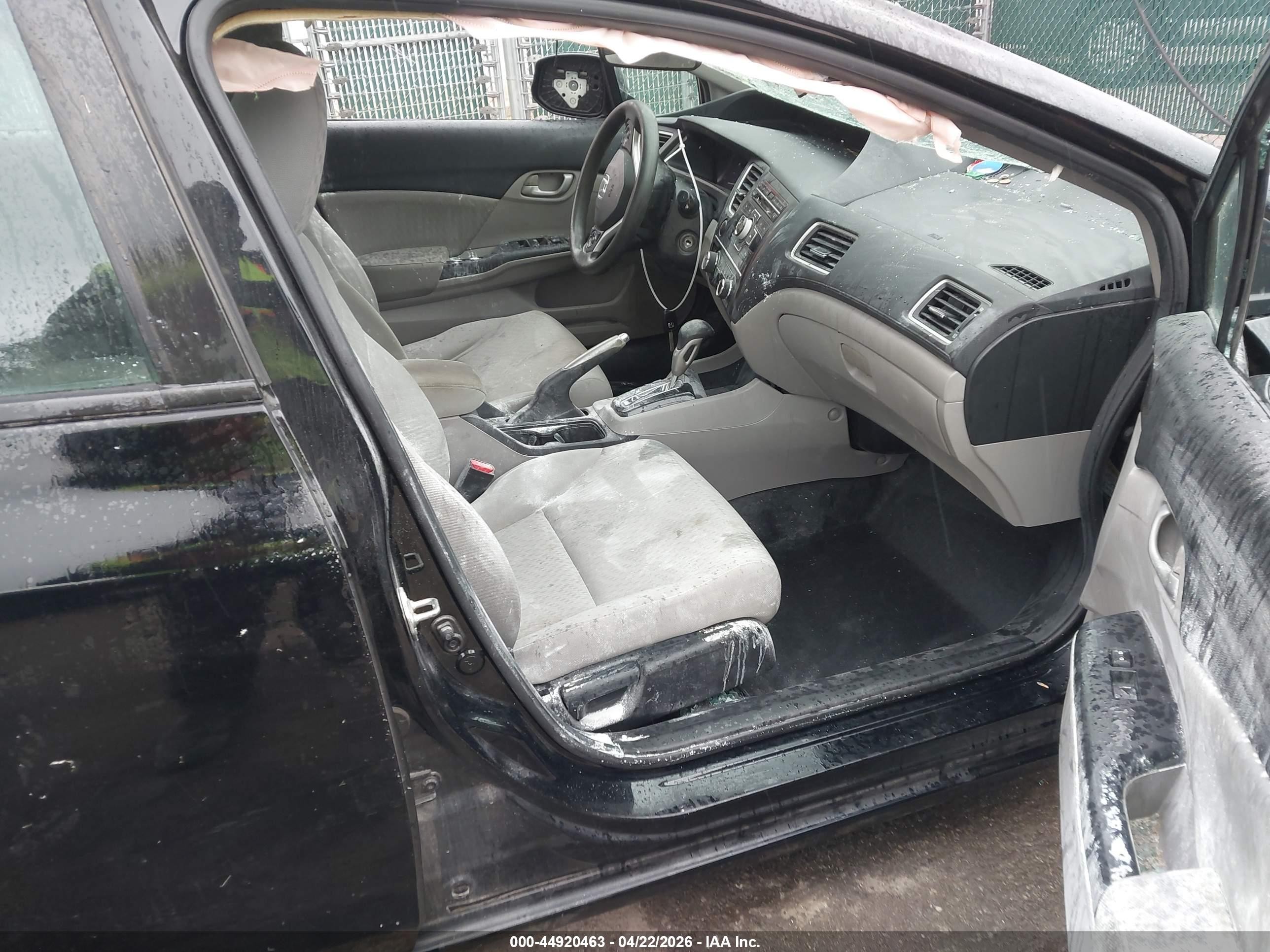 2015 Honda Civic Lx Black vin: 19XFB2F5XFE707660