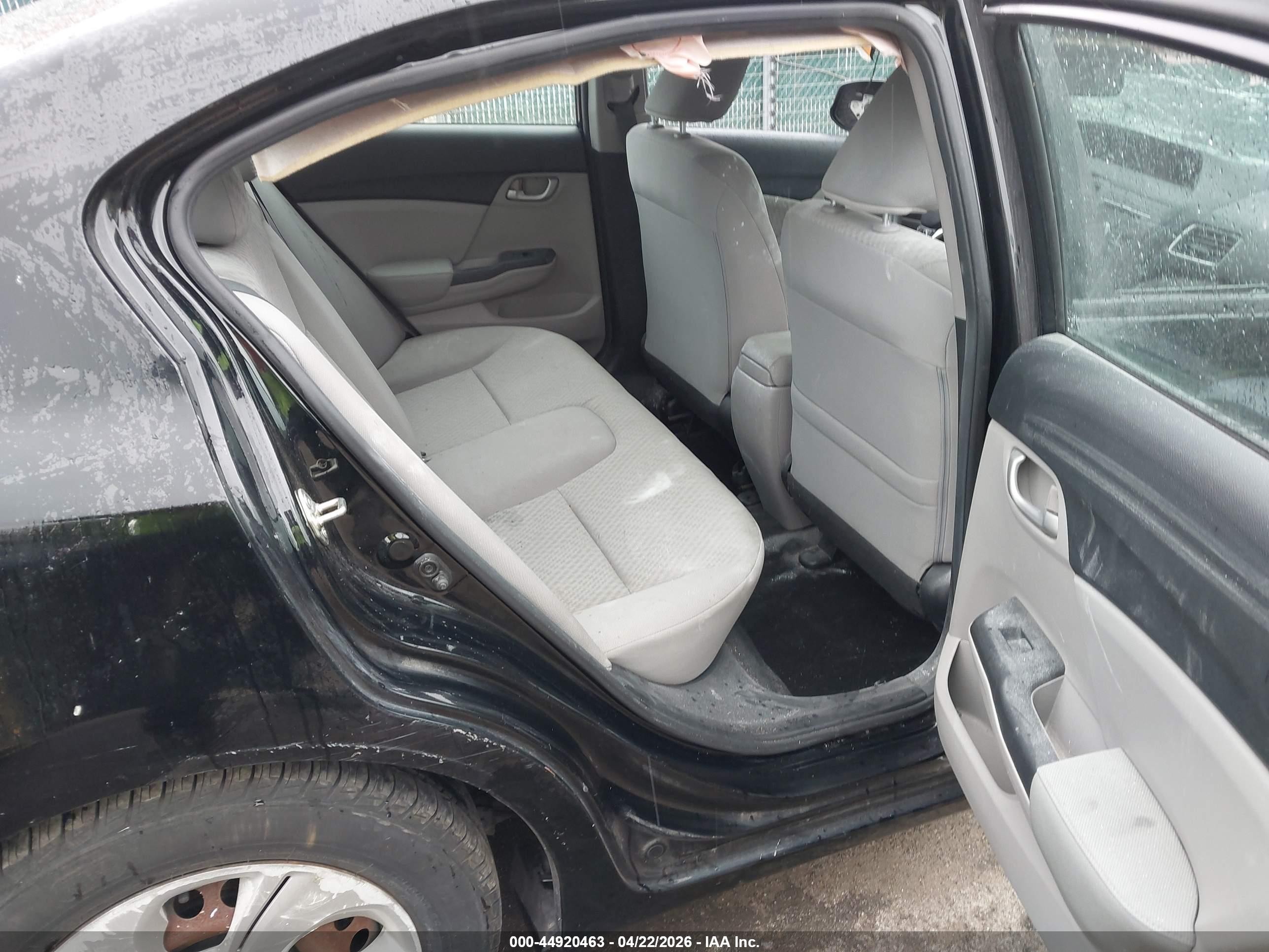 2015 Honda Civic Lx Black vin: 19XFB2F5XFE707660