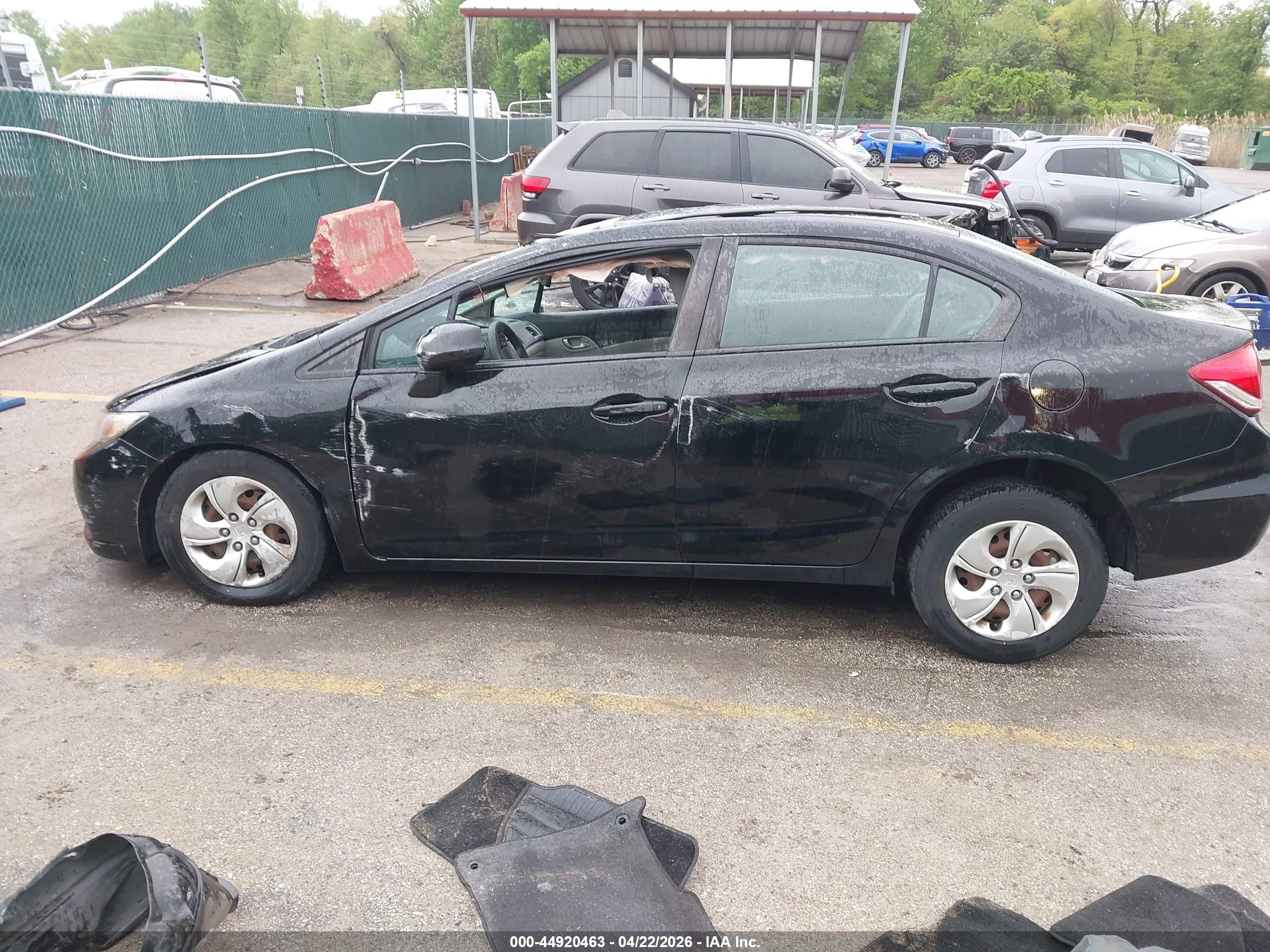 2015 Honda Civic Lx Black vin: 19XFB2F5XFE707660