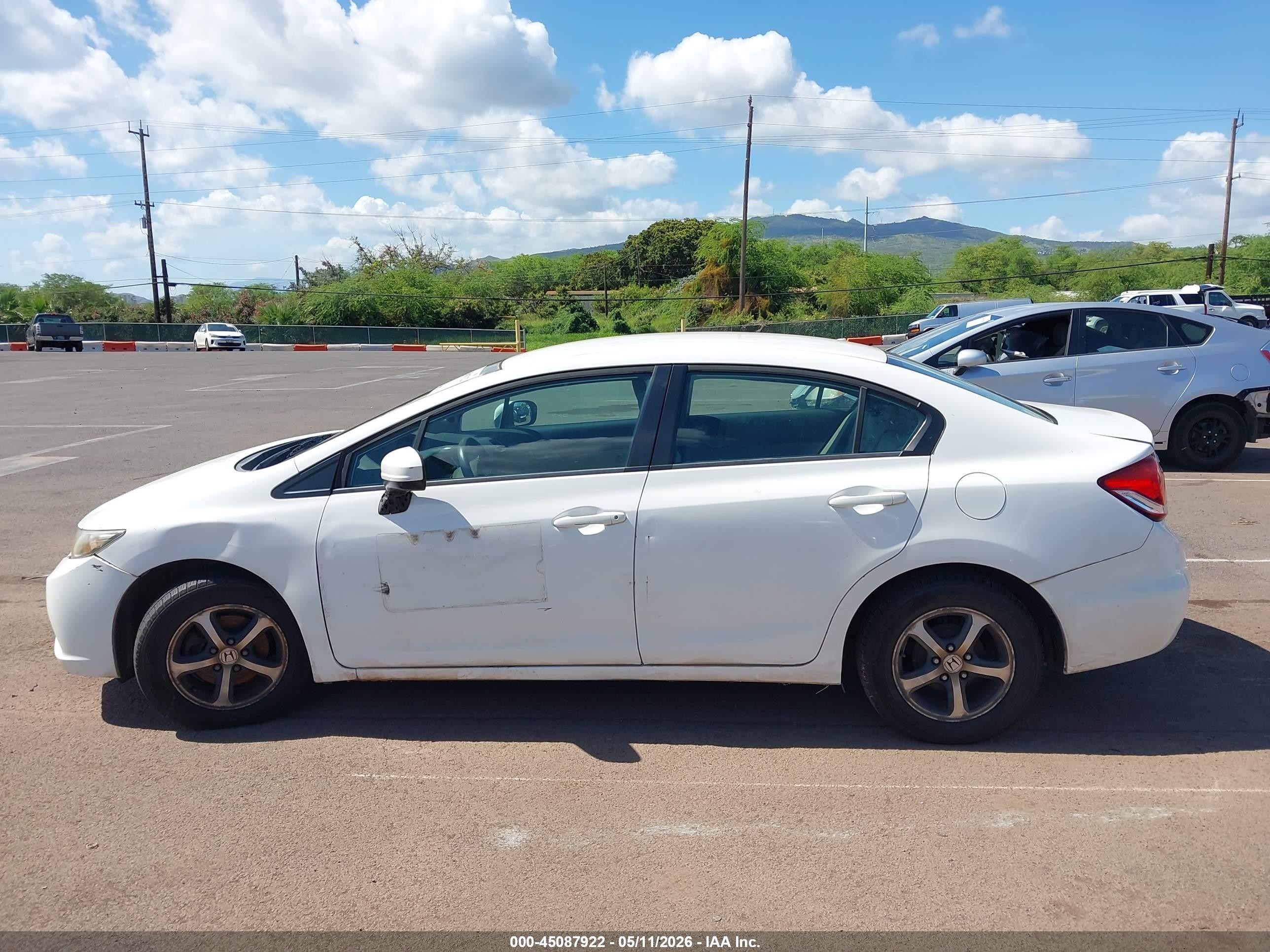 2015 Honda Civic Se White vin: 19XFB2F70FE010077