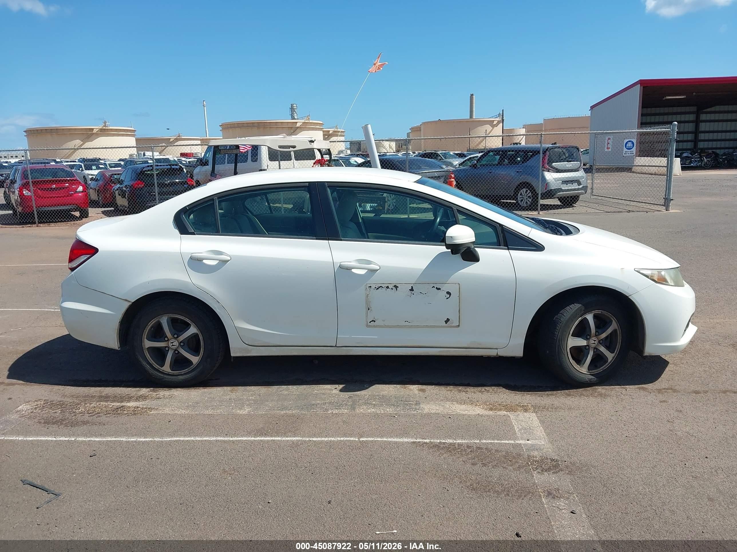 2015 Honda Civic Se White vin: 19XFB2F70FE010077