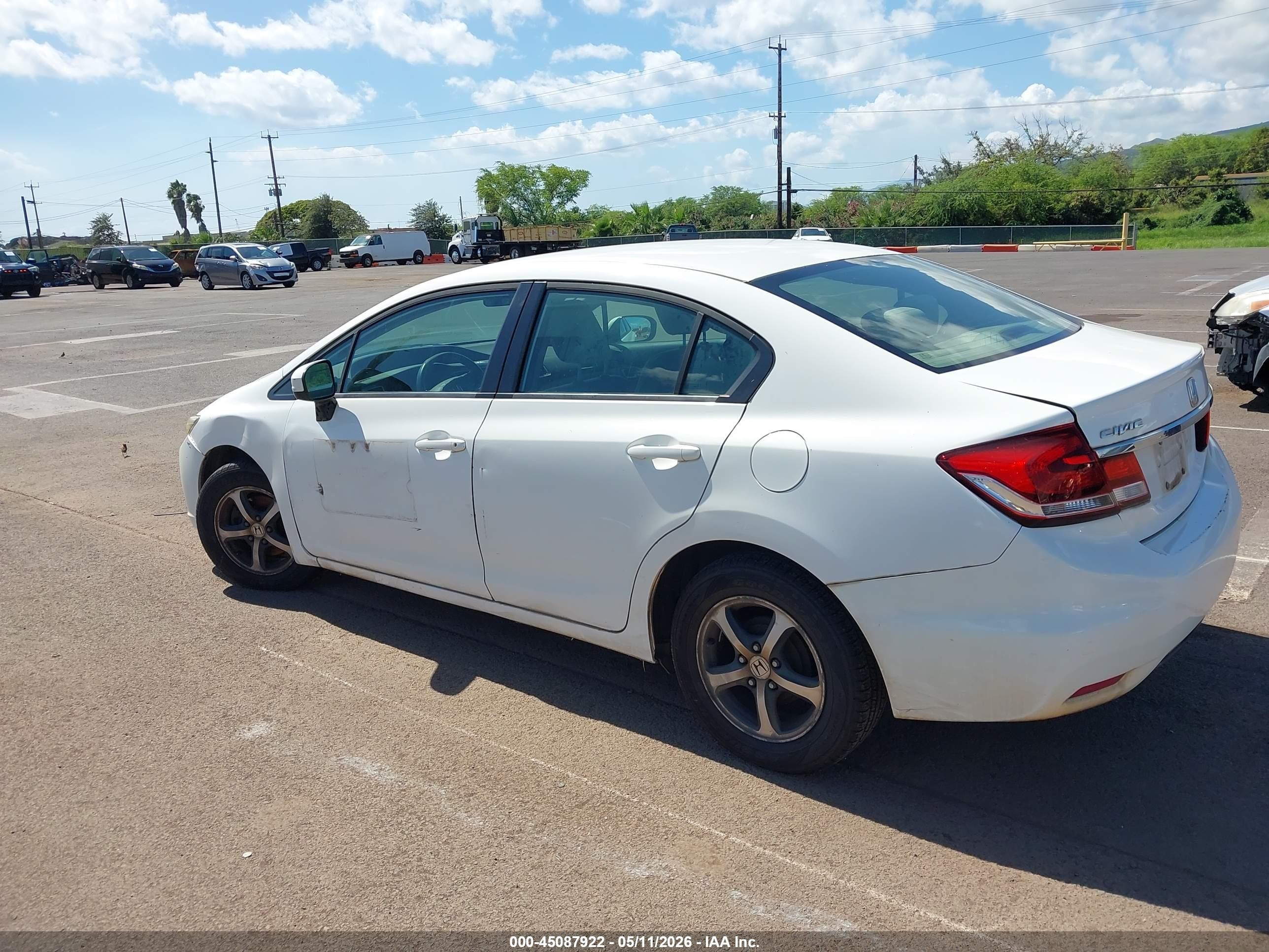 2015 Honda Civic Se White vin: 19XFB2F70FE010077