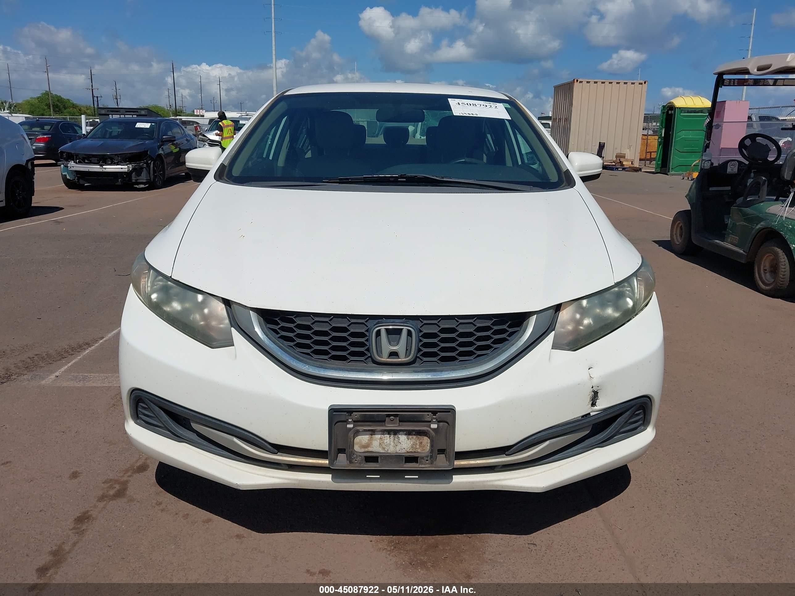 2015 Honda Civic Se White vin: 19XFB2F70FE010077