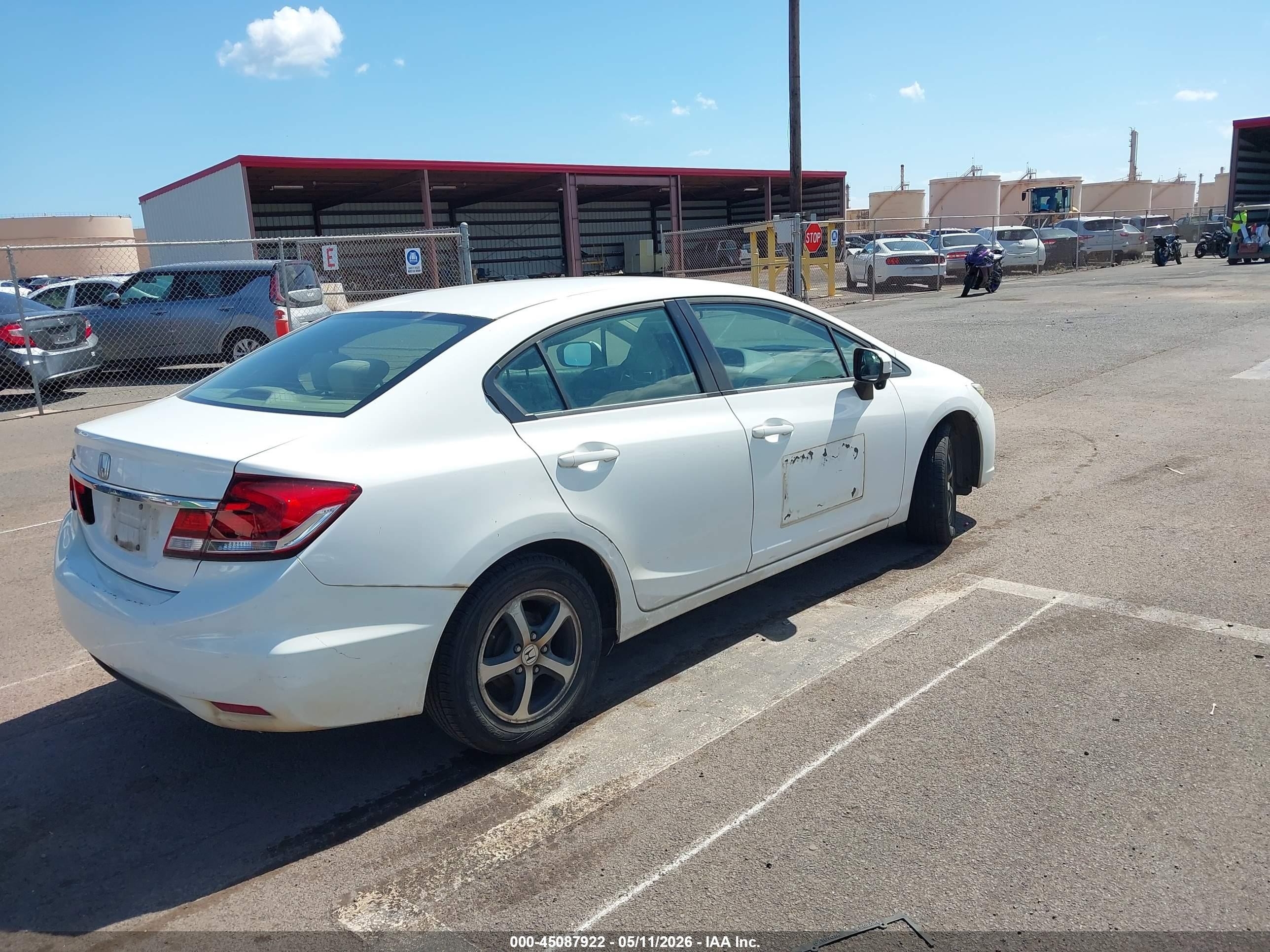 2015 Honda Civic Se White vin: 19XFB2F70FE010077