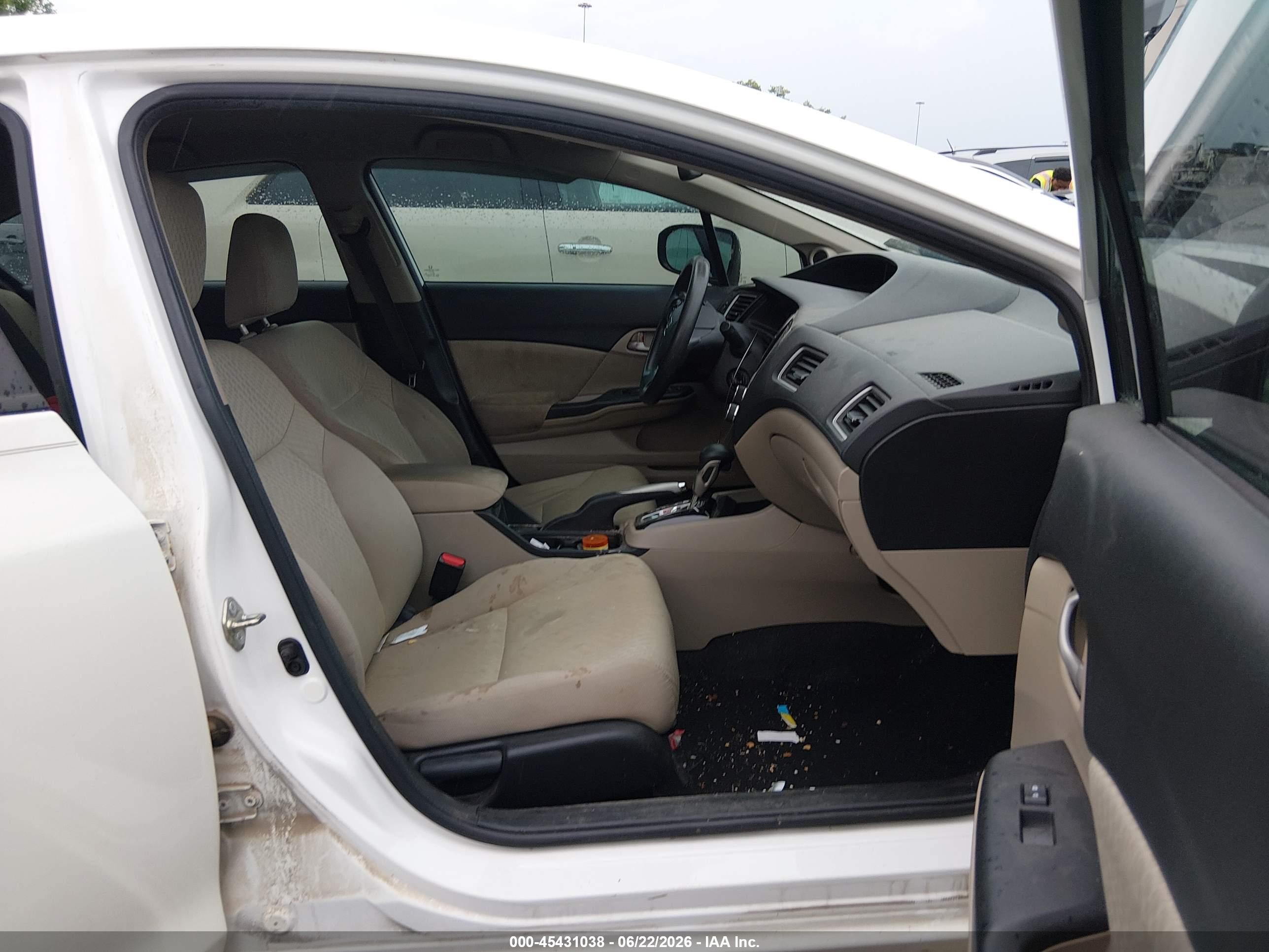 2015 Honda Civic Se White vin: 19XFB2F70FE013495