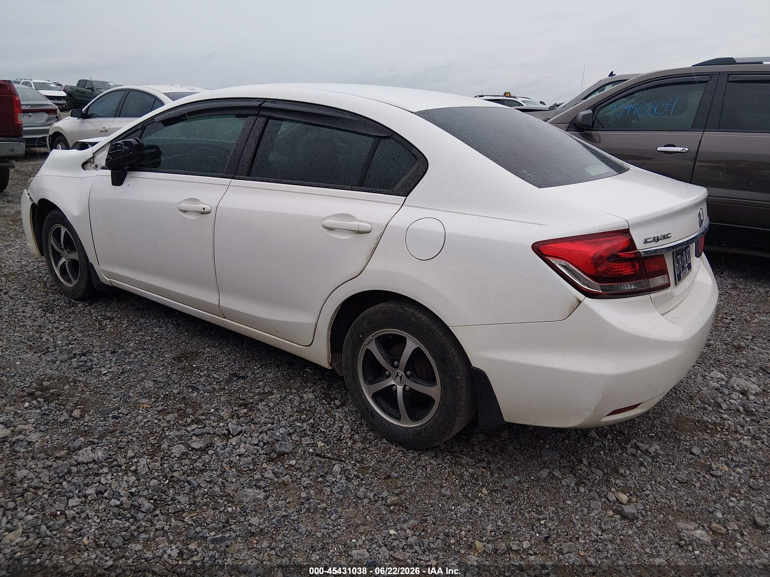 2015 Honda Civic Se White vin: 19XFB2F70FE013495