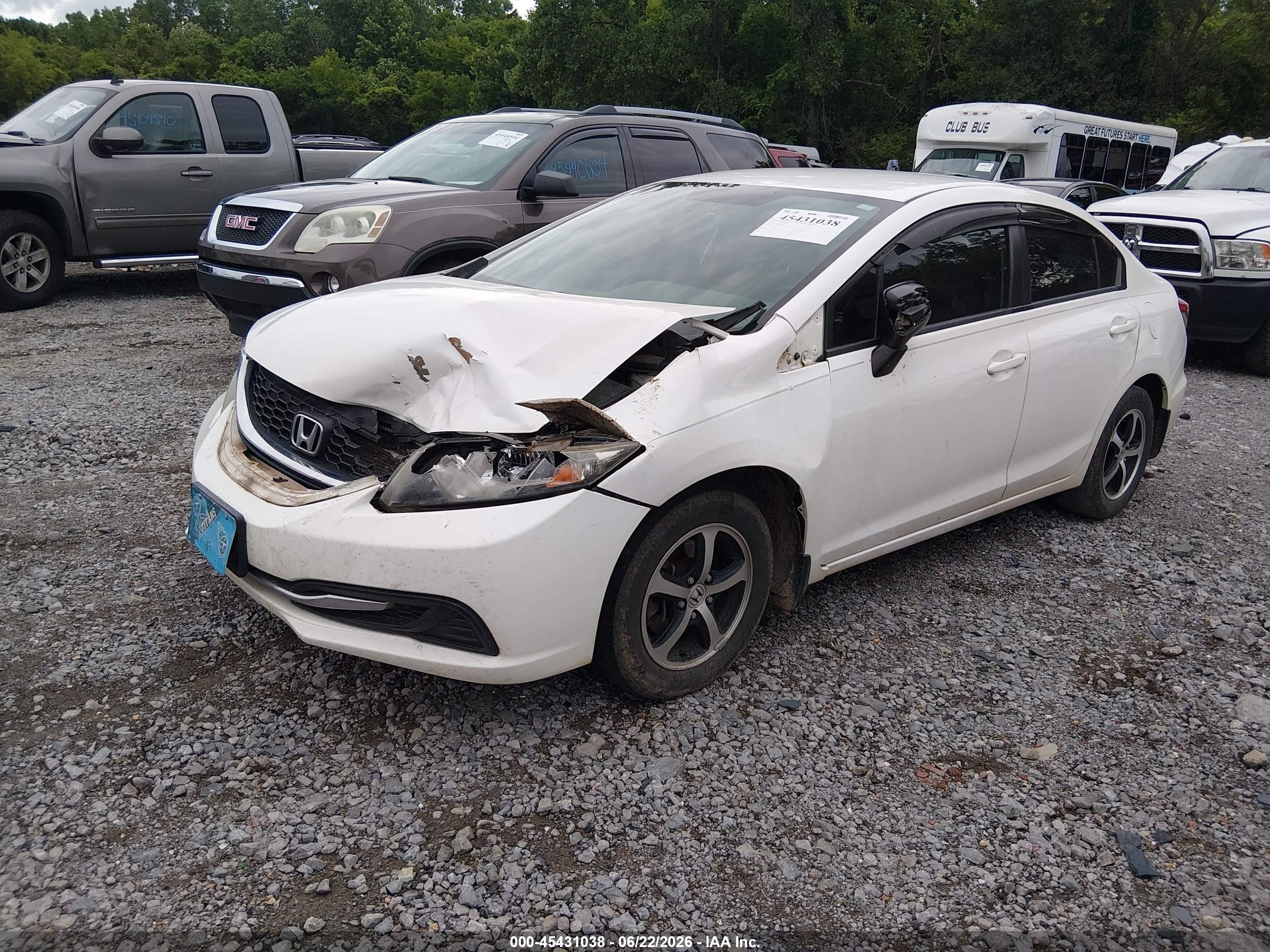 2015 Honda Civic Se White vin: 19XFB2F70FE013495