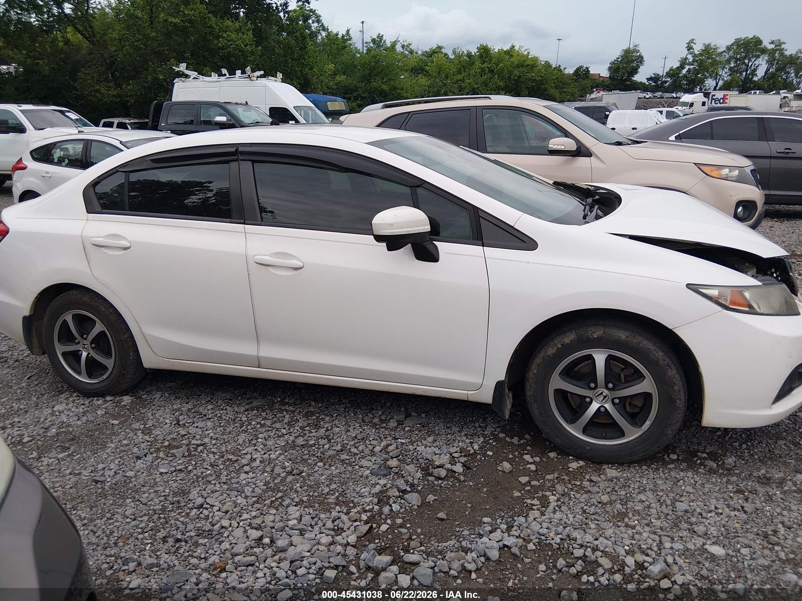 2015 Honda Civic Se White vin: 19XFB2F70FE013495