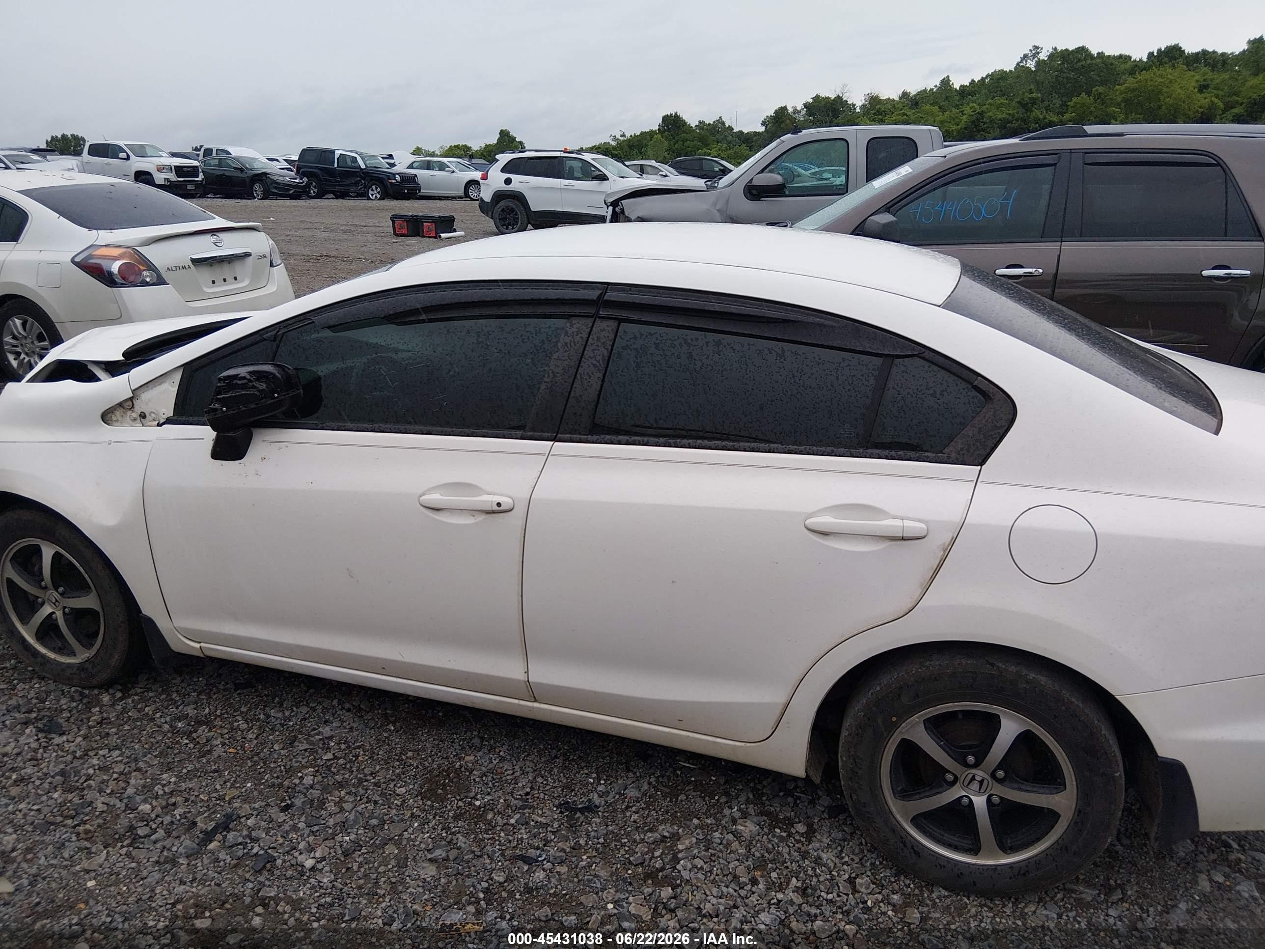 2015 Honda Civic Se White vin: 19XFB2F70FE013495
