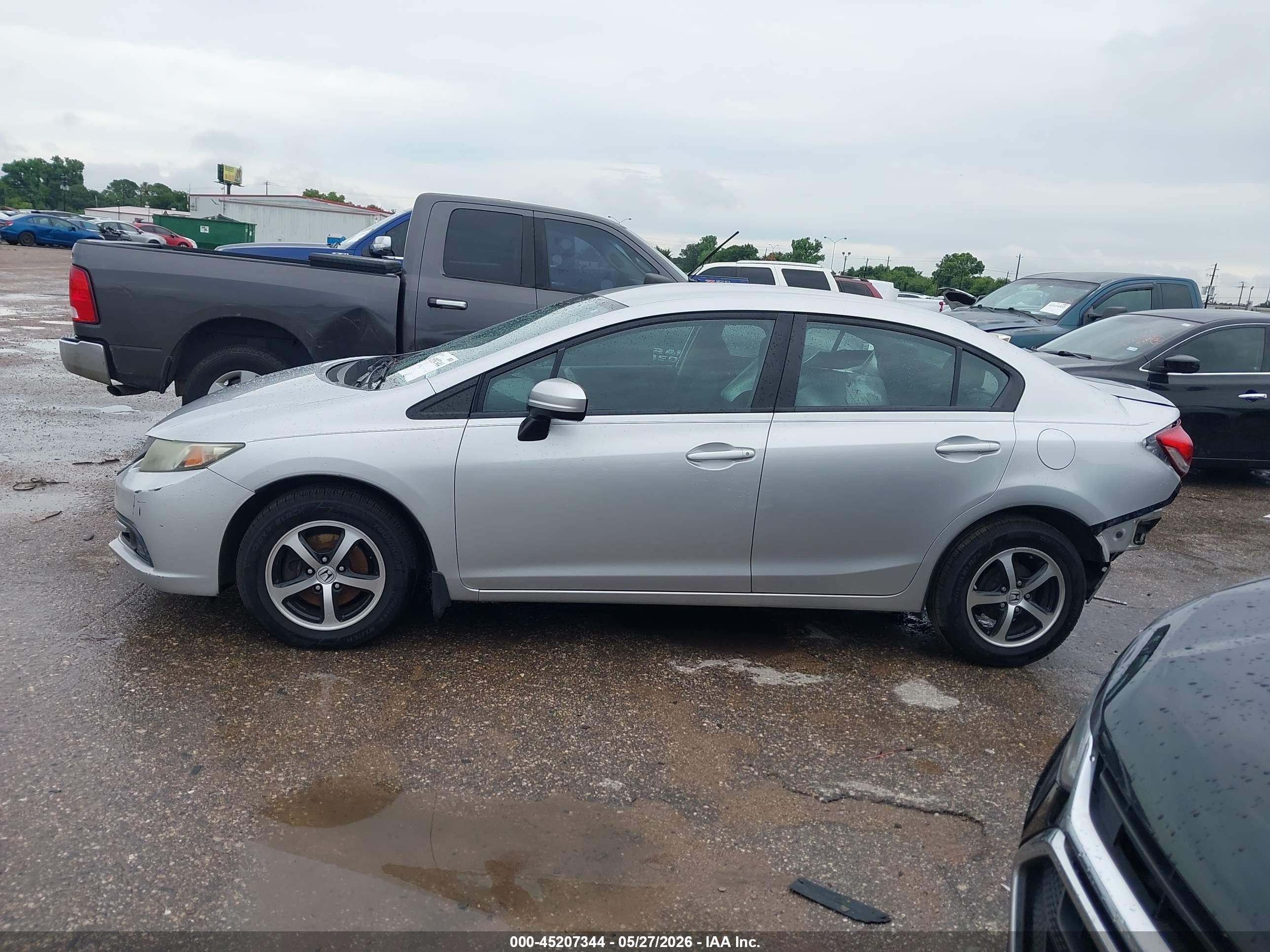 2015 Honda Civic Se Silver vin: 19XFB2F70FE040907