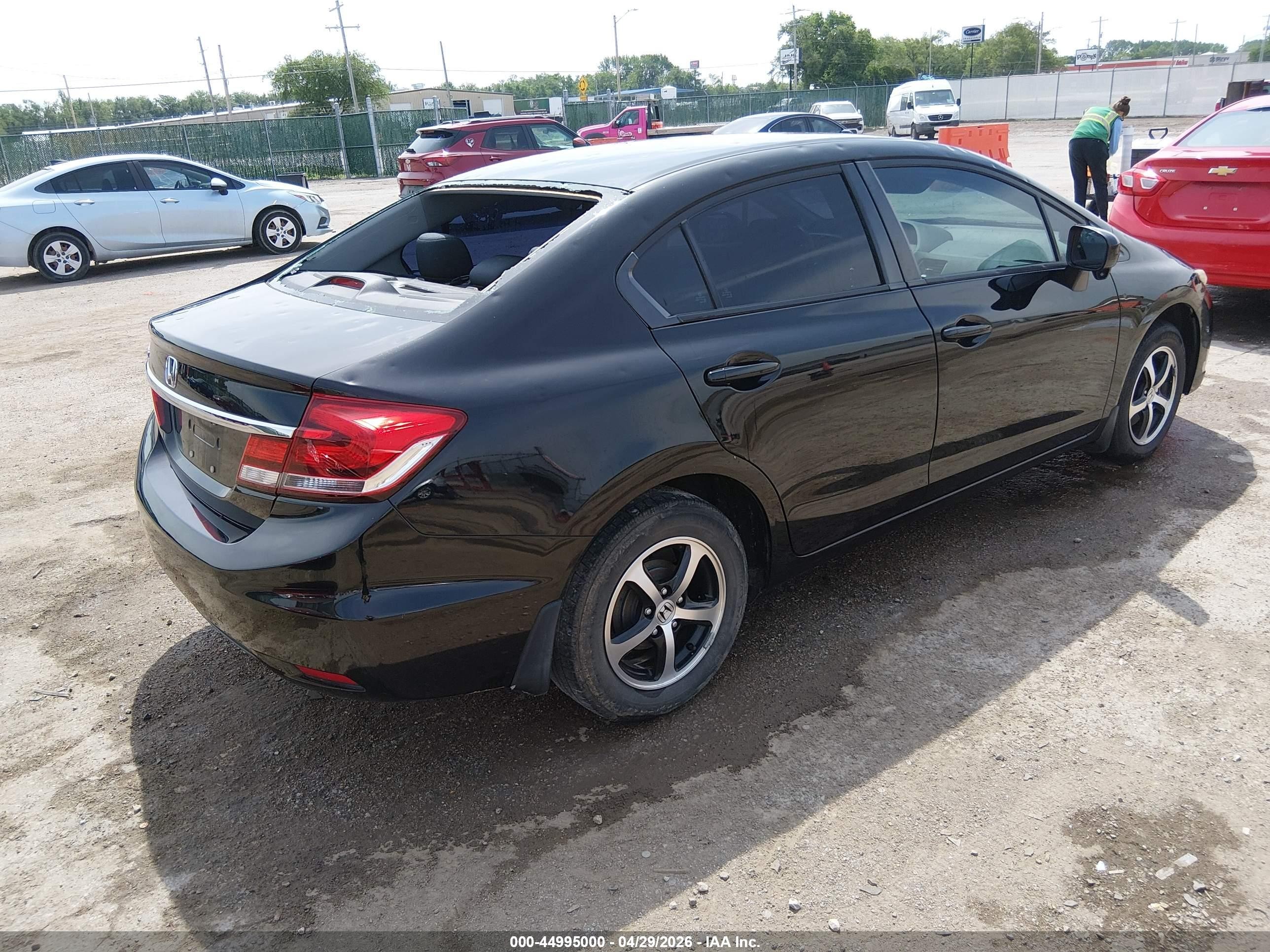 2015 Honda Civic Se Black vin: 19XFB2F70FE071106