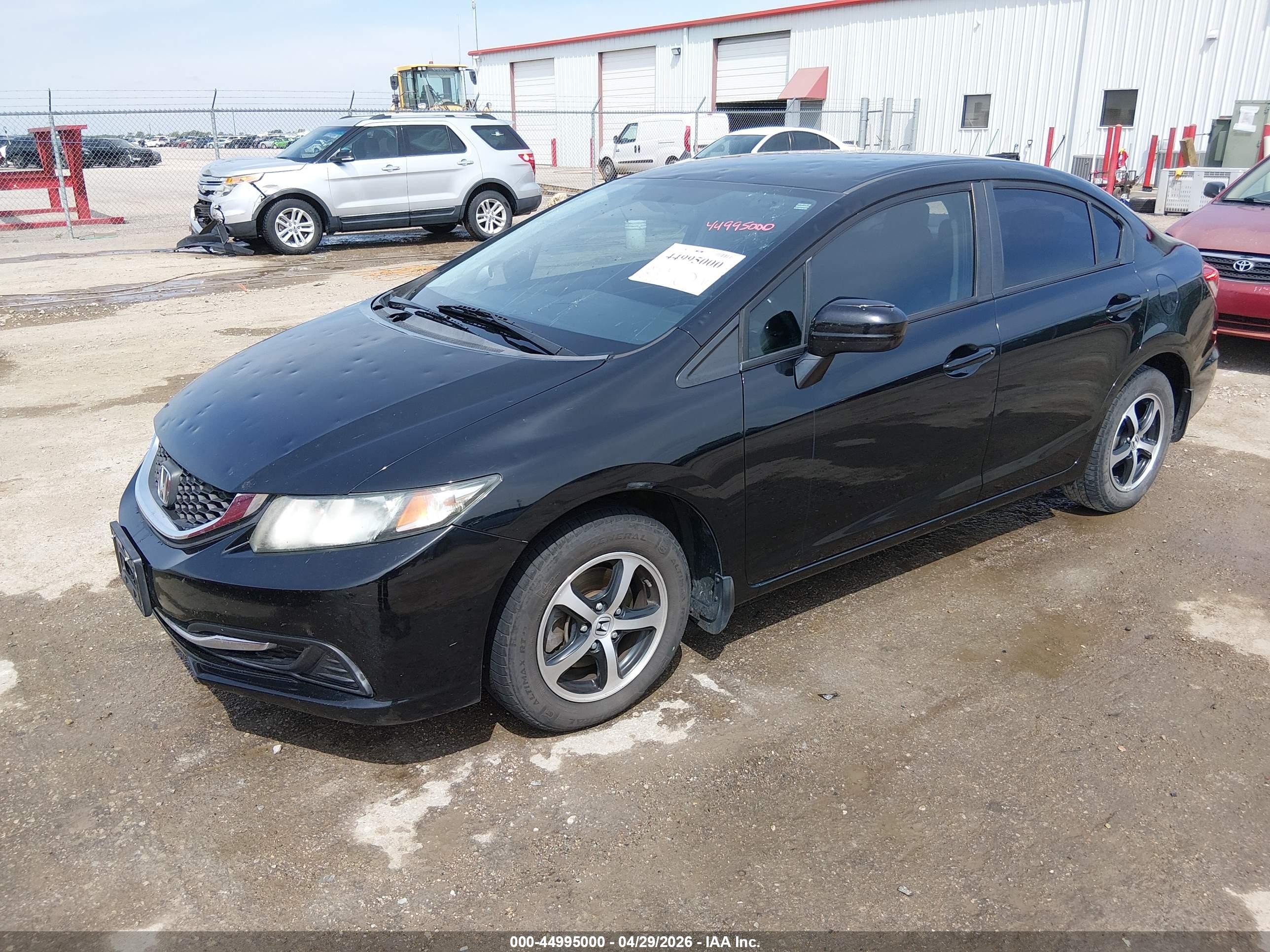 2015 Honda Civic Se Black vin: 19XFB2F70FE071106