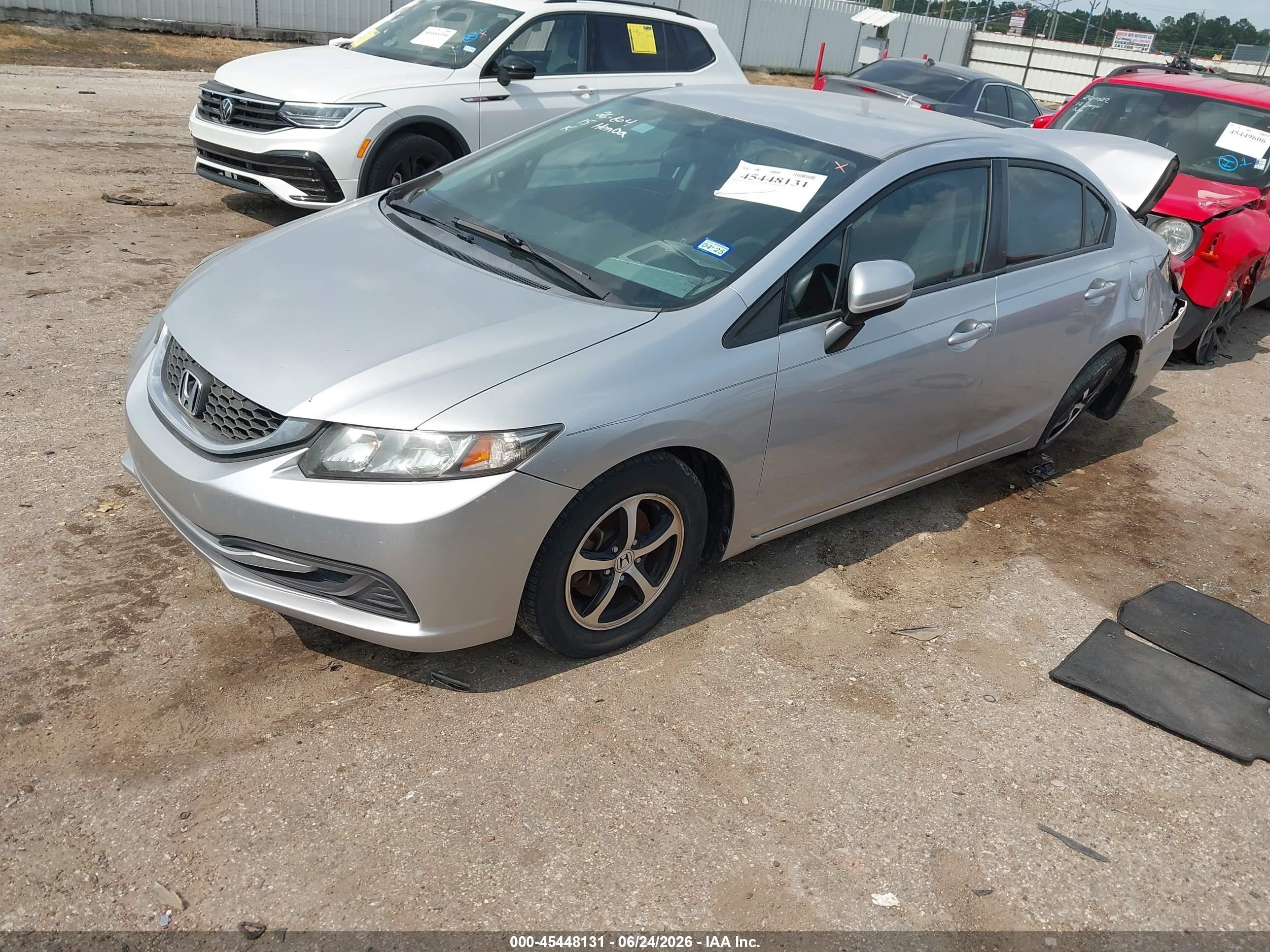 2015 Honda Civic Se Silver vin: 19XFB2F70FE093185