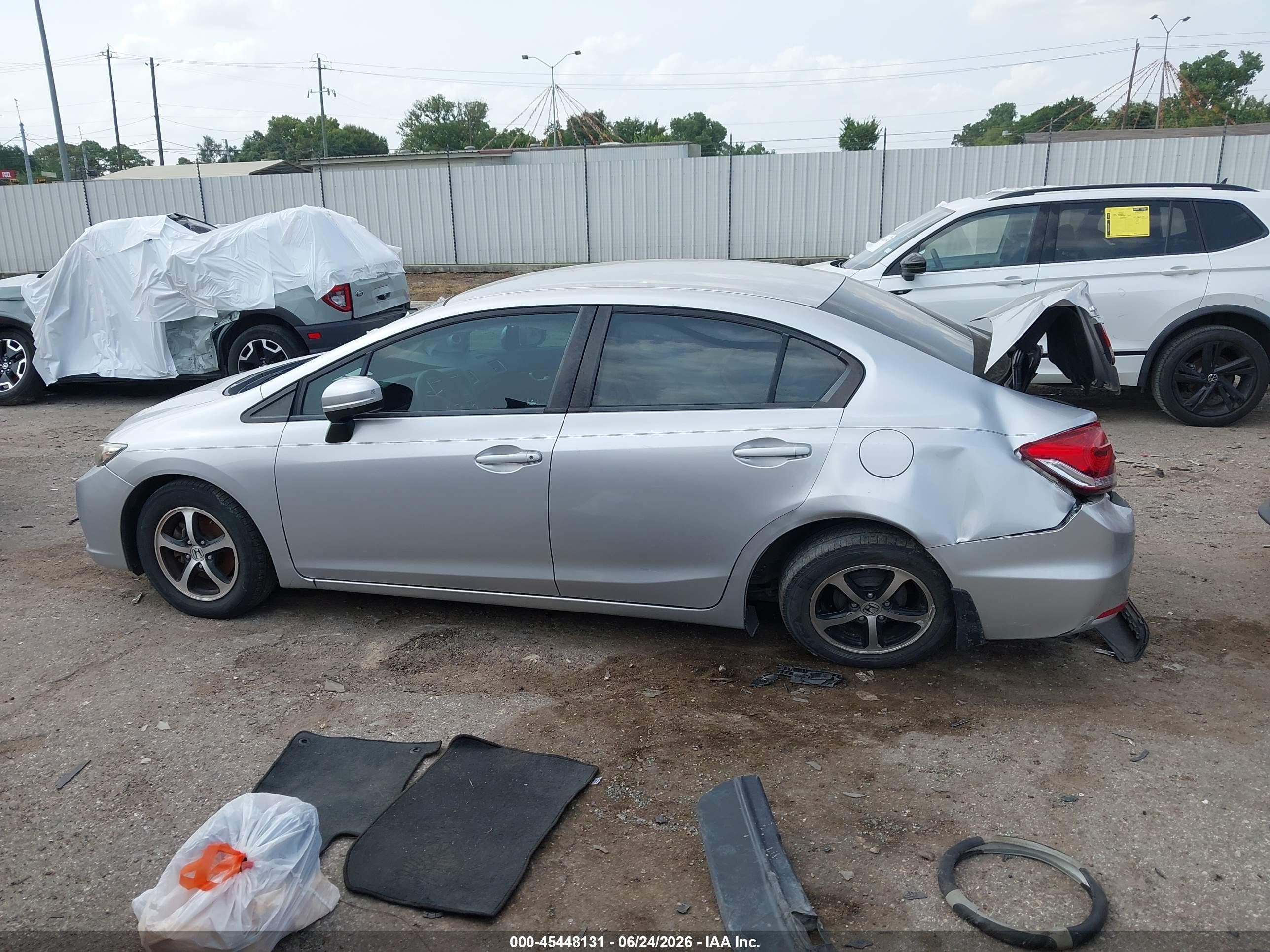 2015 Honda Civic Se Silver vin: 19XFB2F70FE093185