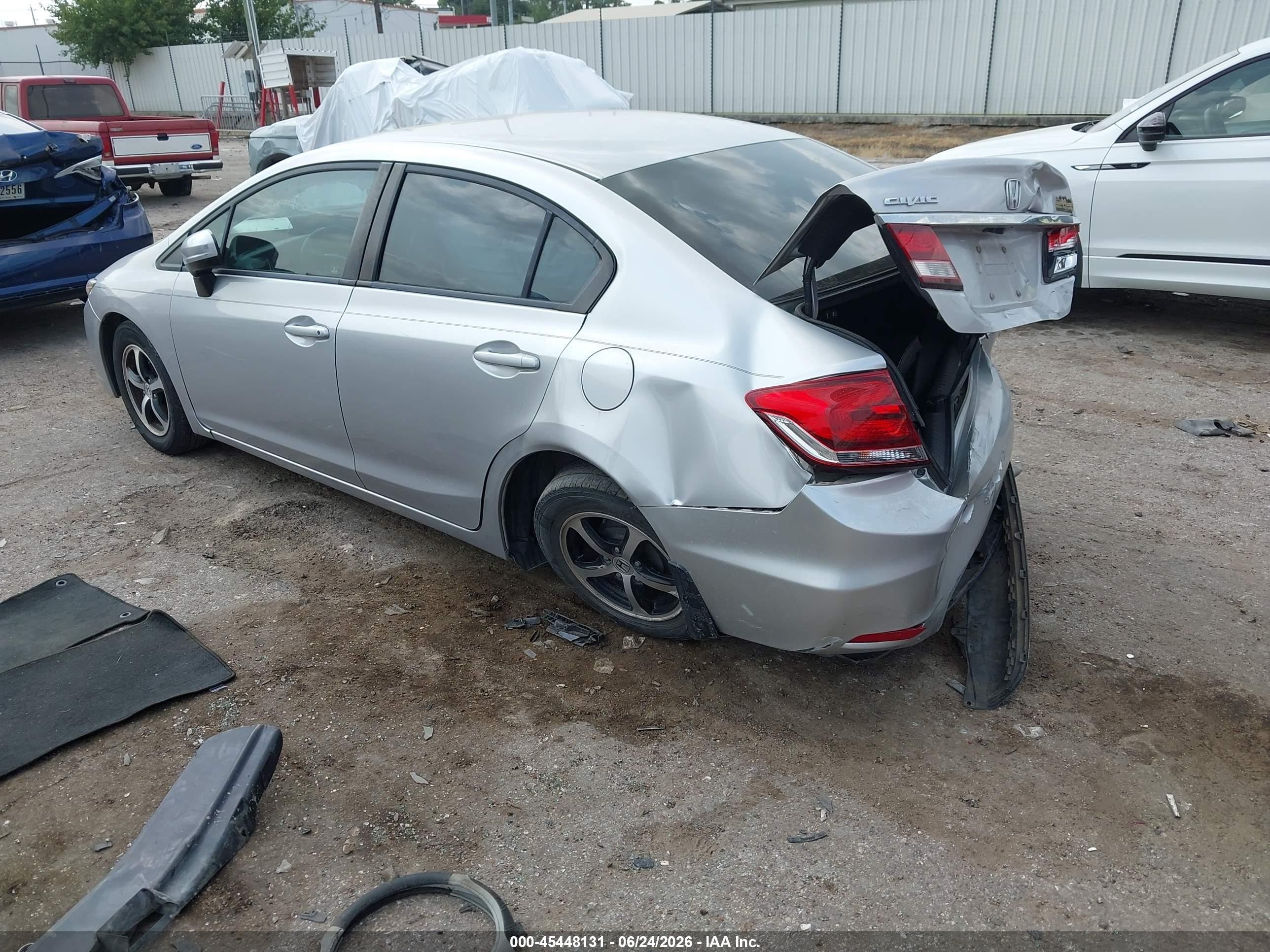 2015 Honda Civic Se Silver vin: 19XFB2F70FE093185