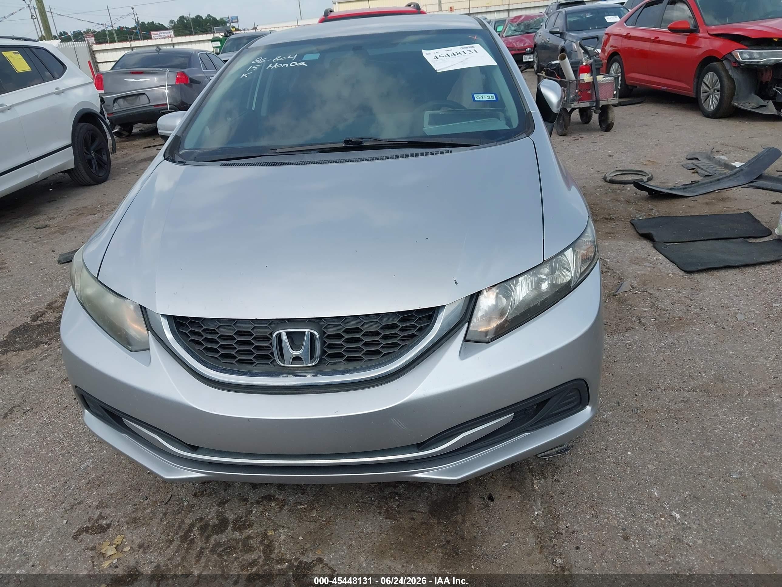 2015 Honda Civic Se Silver vin: 19XFB2F70FE093185