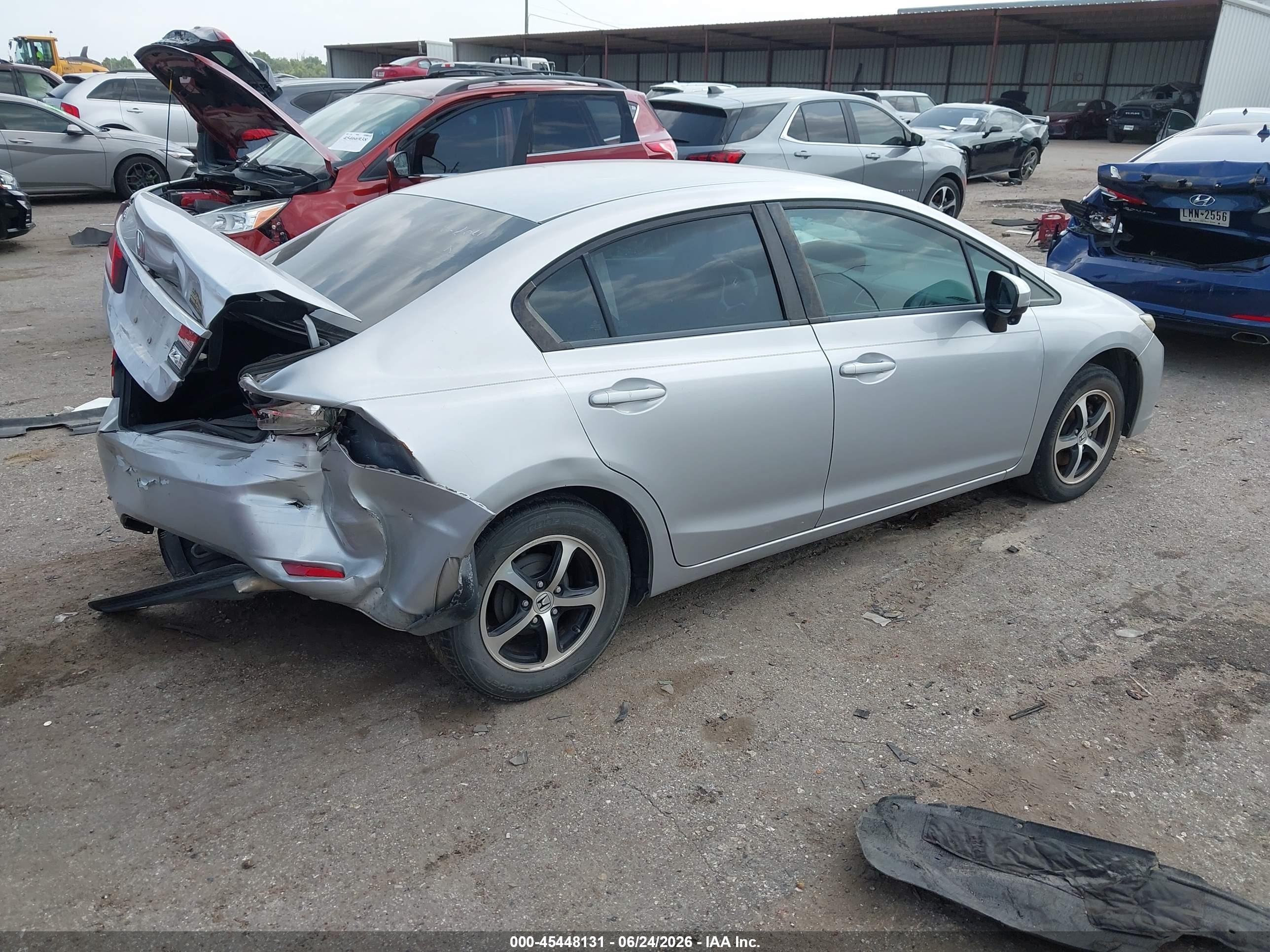 2015 Honda Civic Se Silver vin: 19XFB2F70FE093185