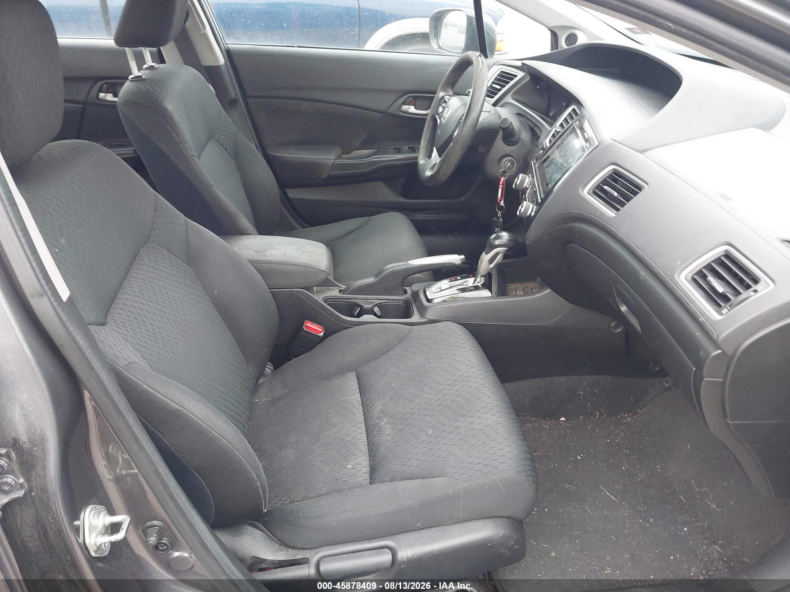 2015 Honda Civic Se Gray vin: 19XFB2F70FE100281