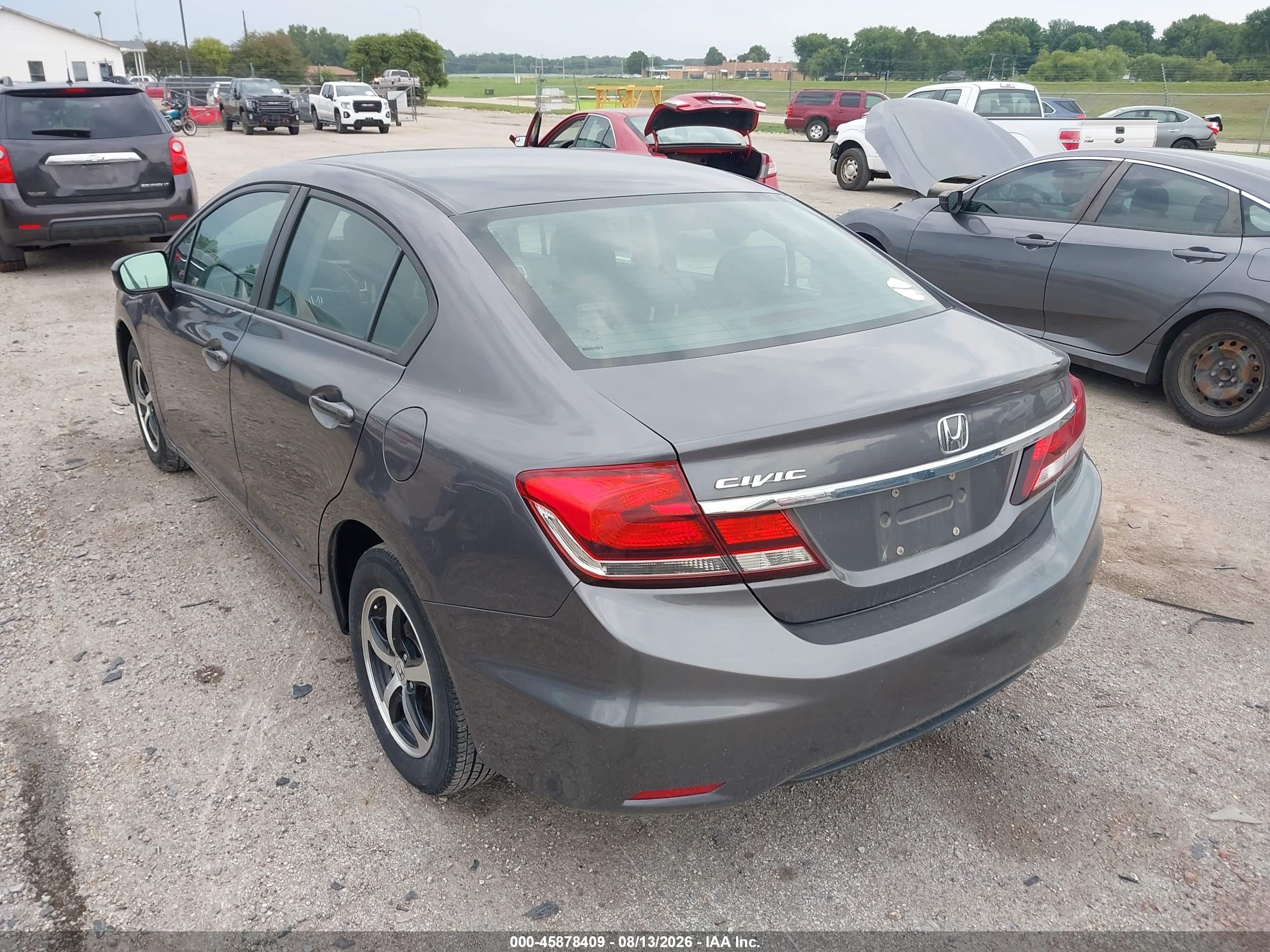 2015 Honda Civic Se Gray vin: 19XFB2F70FE100281