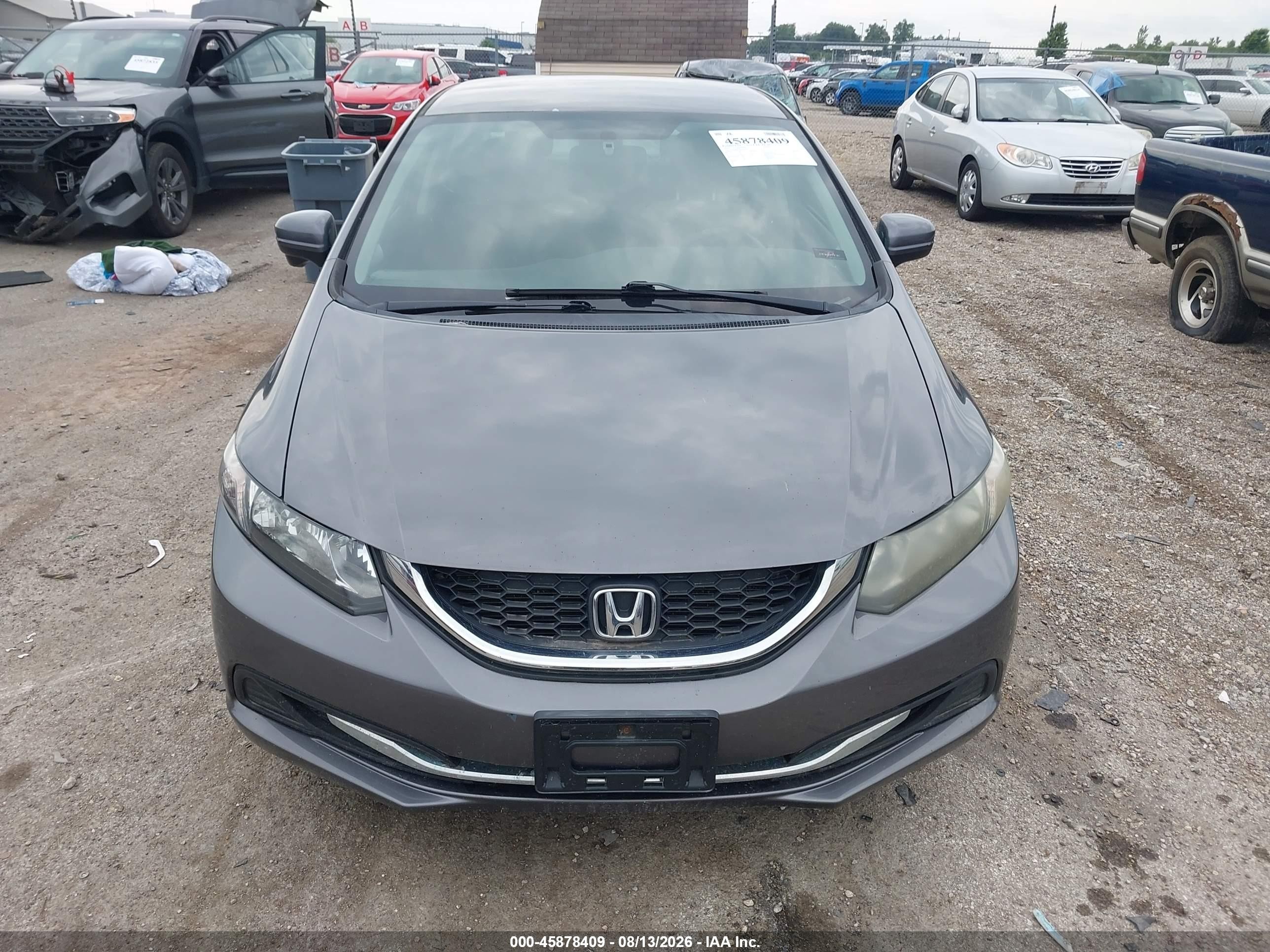 2015 Honda Civic Se Gray vin: 19XFB2F70FE100281