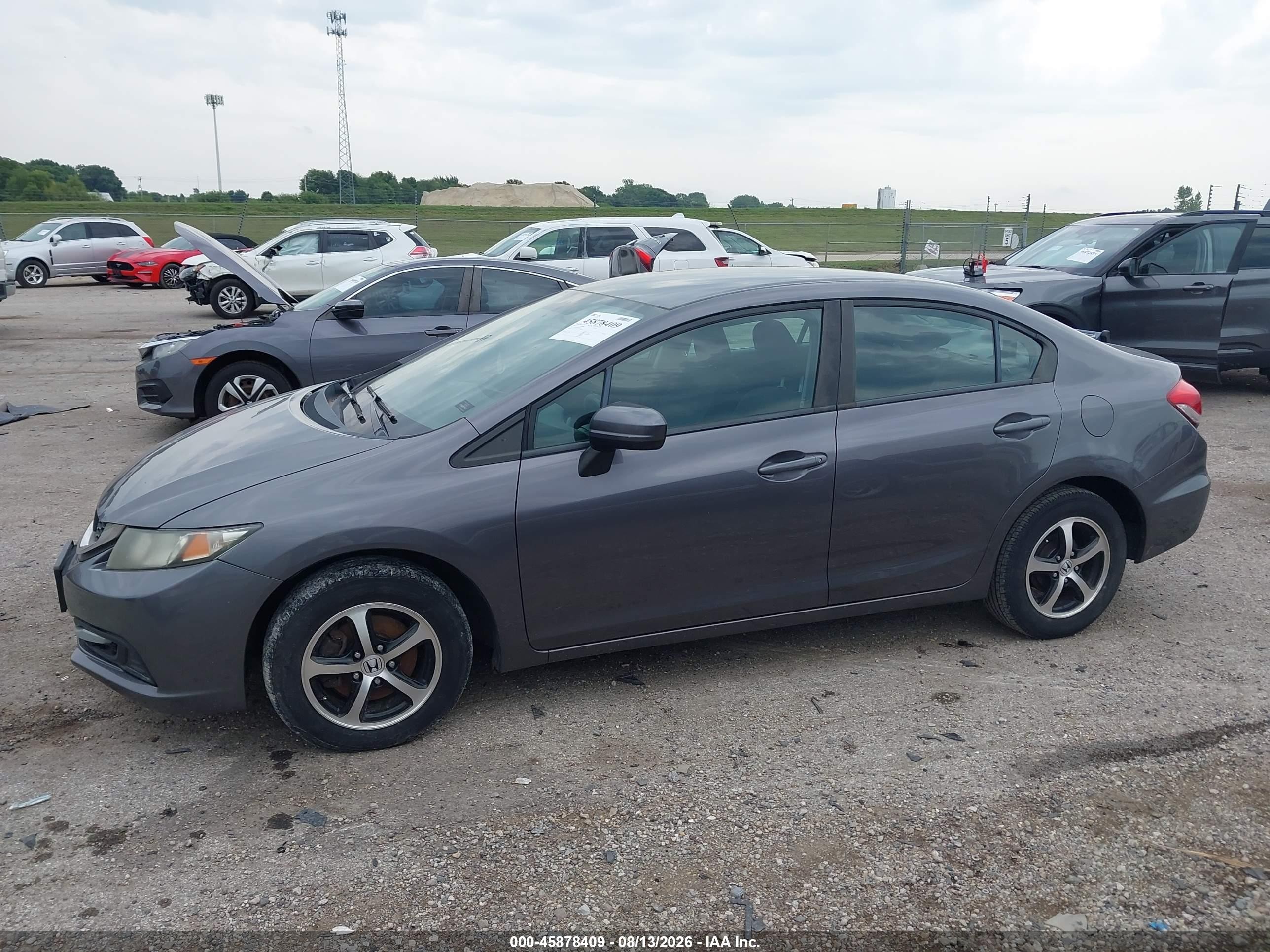 2015 Honda Civic Se Gray vin: 19XFB2F70FE100281