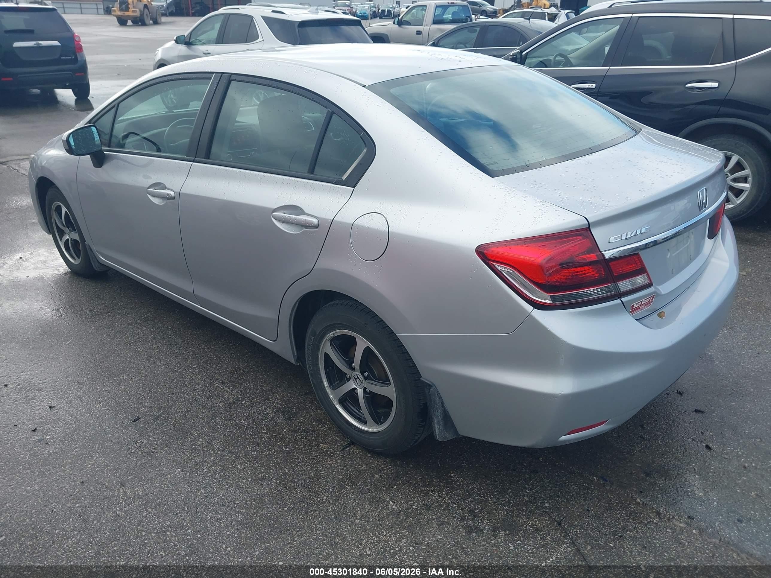 2015 Honda Civic Se Silver vin: 19XFB2F70FE101415