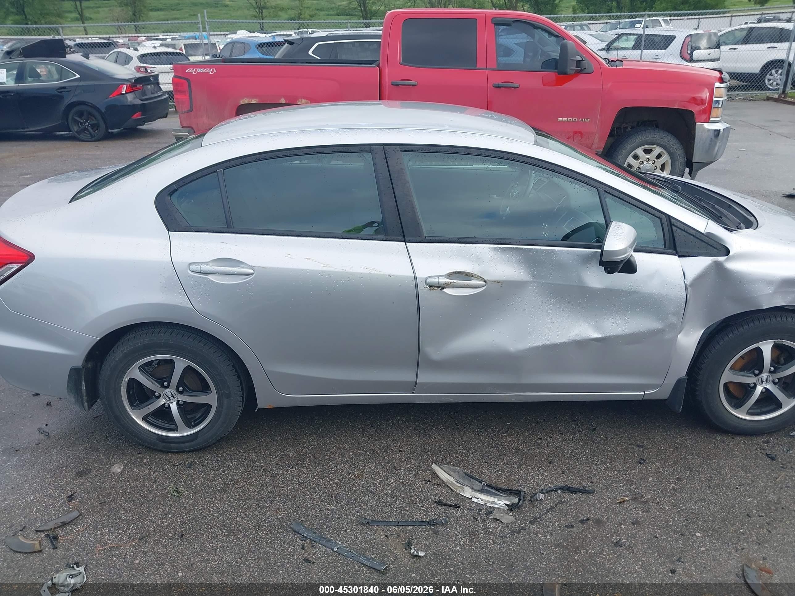 2015 Honda Civic Se Silver vin: 19XFB2F70FE101415