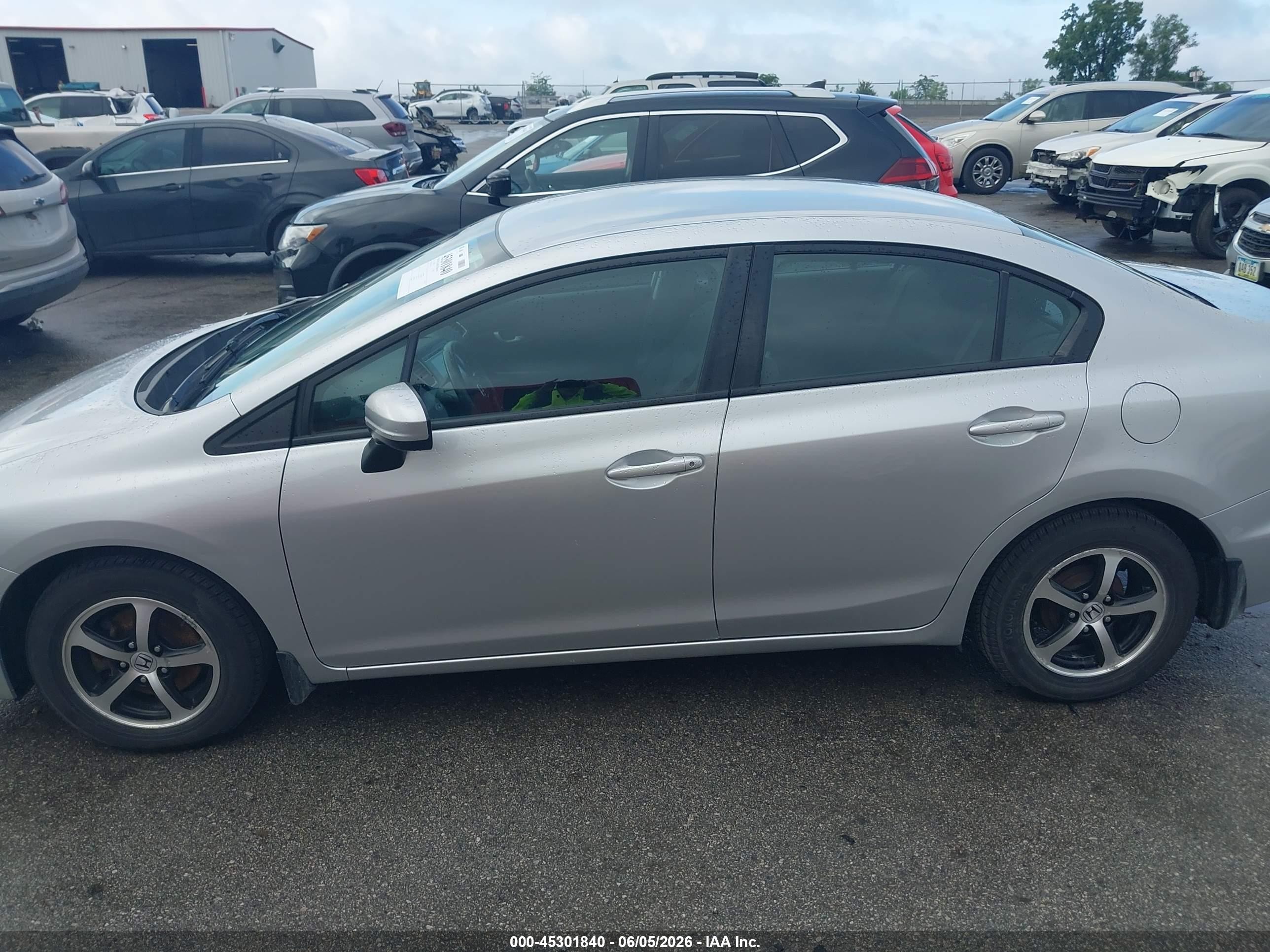 2015 Honda Civic Se Silver vin: 19XFB2F70FE101415