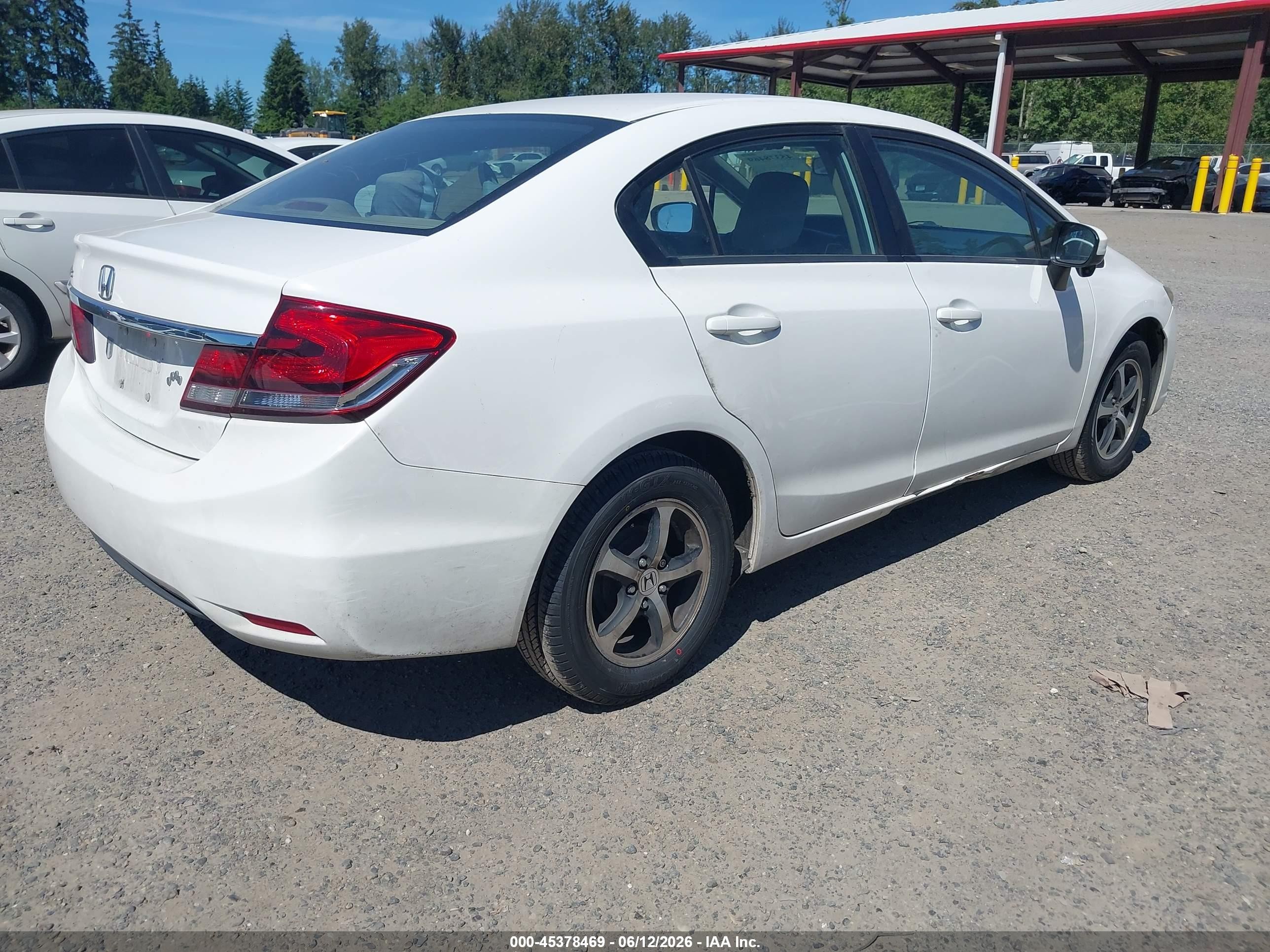 2015 Honda Civic Se White vin: 19XFB2F70FE211056