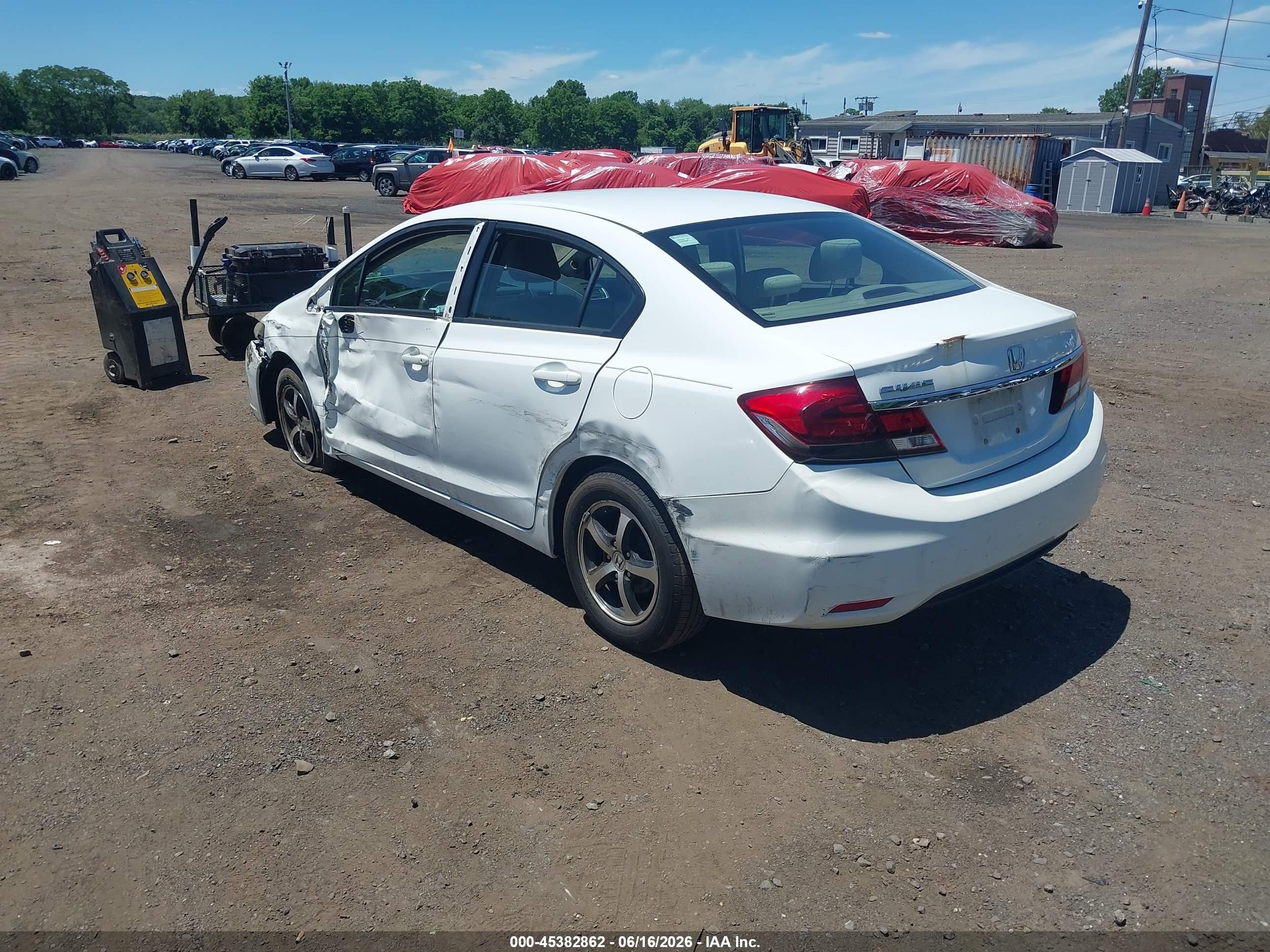 2015 Honda Civic Se White vin: 19XFB2F70FE248317