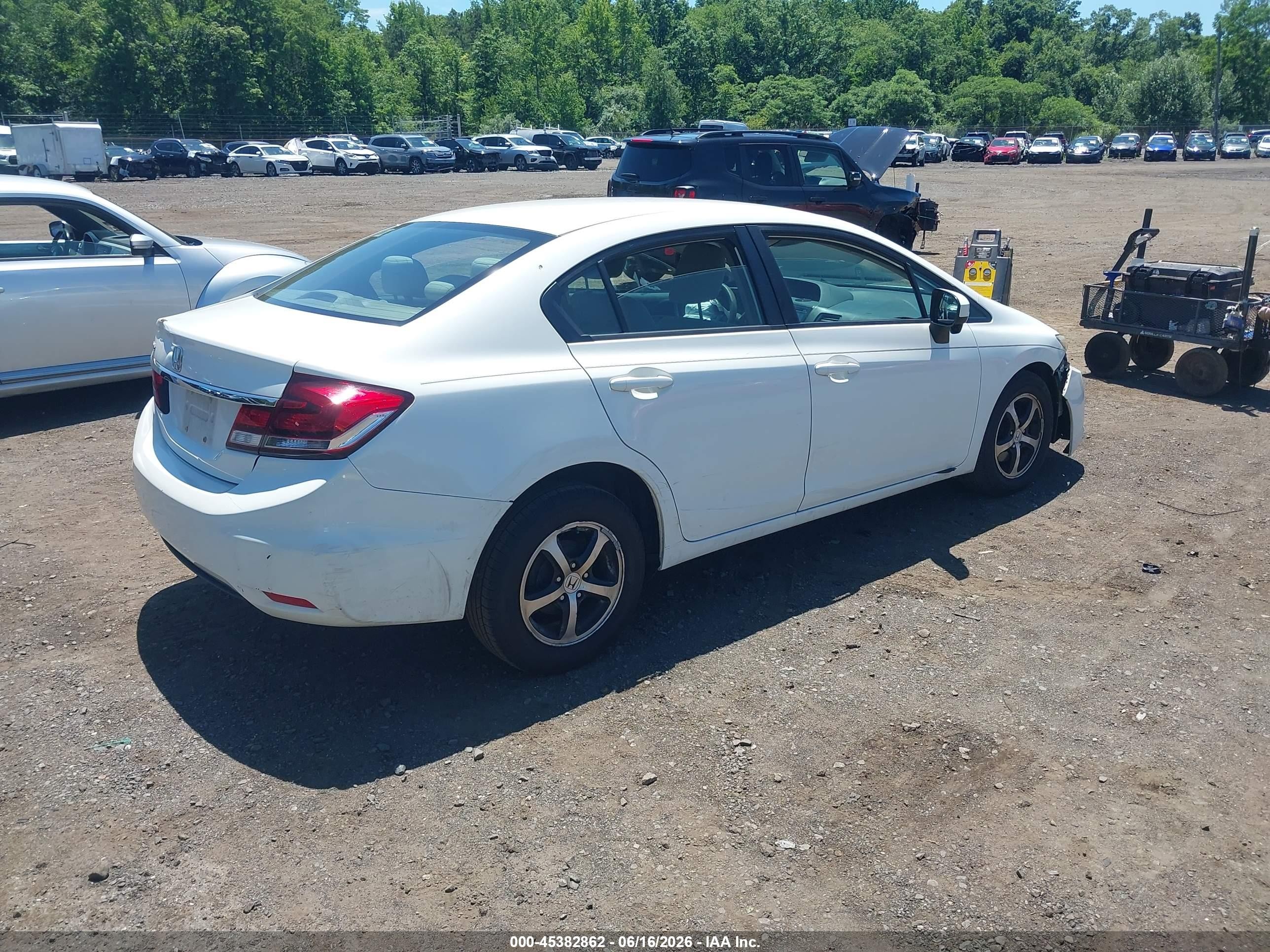 2015 Honda Civic Se White vin: 19XFB2F70FE248317