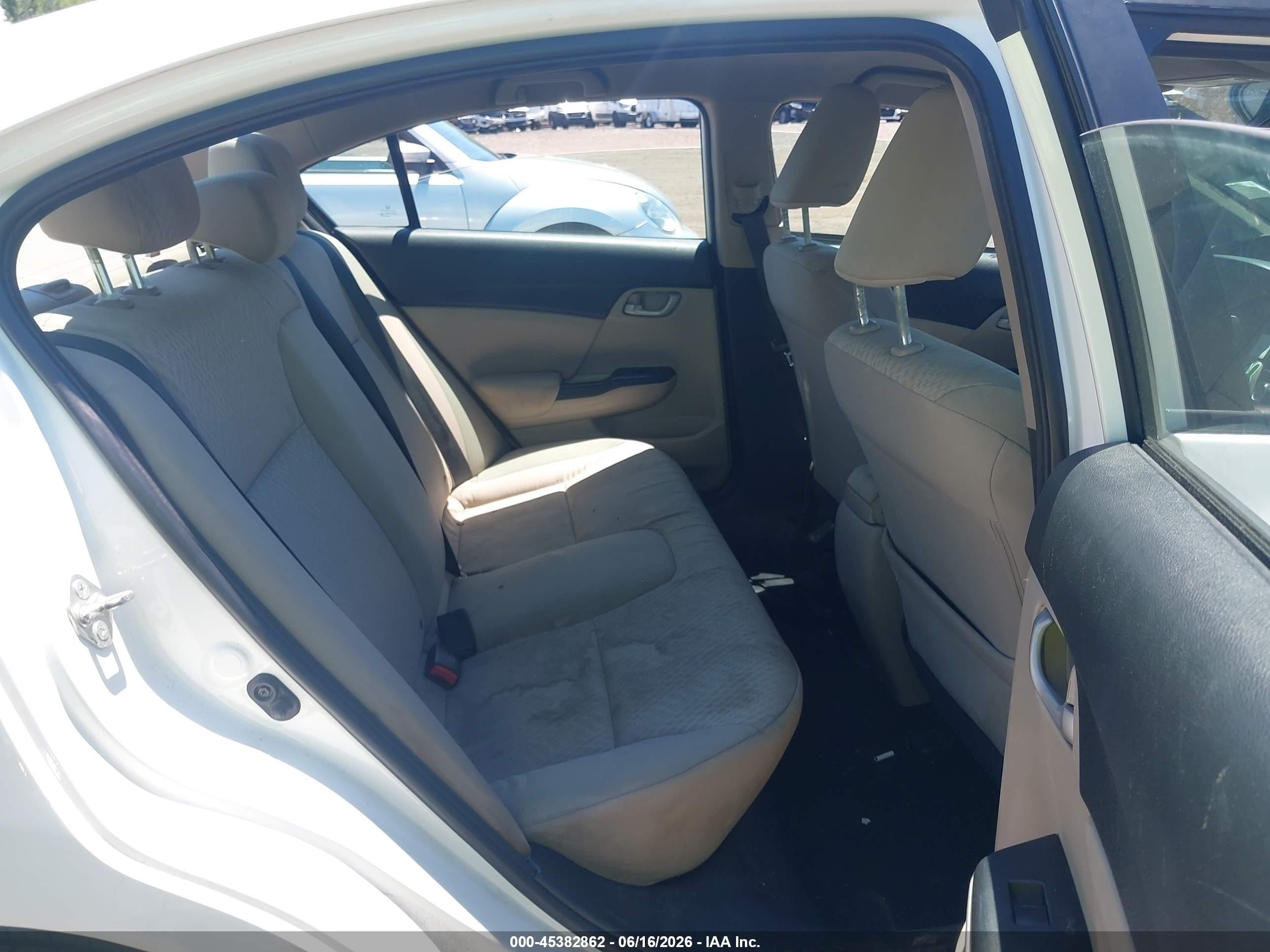 2015 Honda Civic Se White vin: 19XFB2F70FE248317