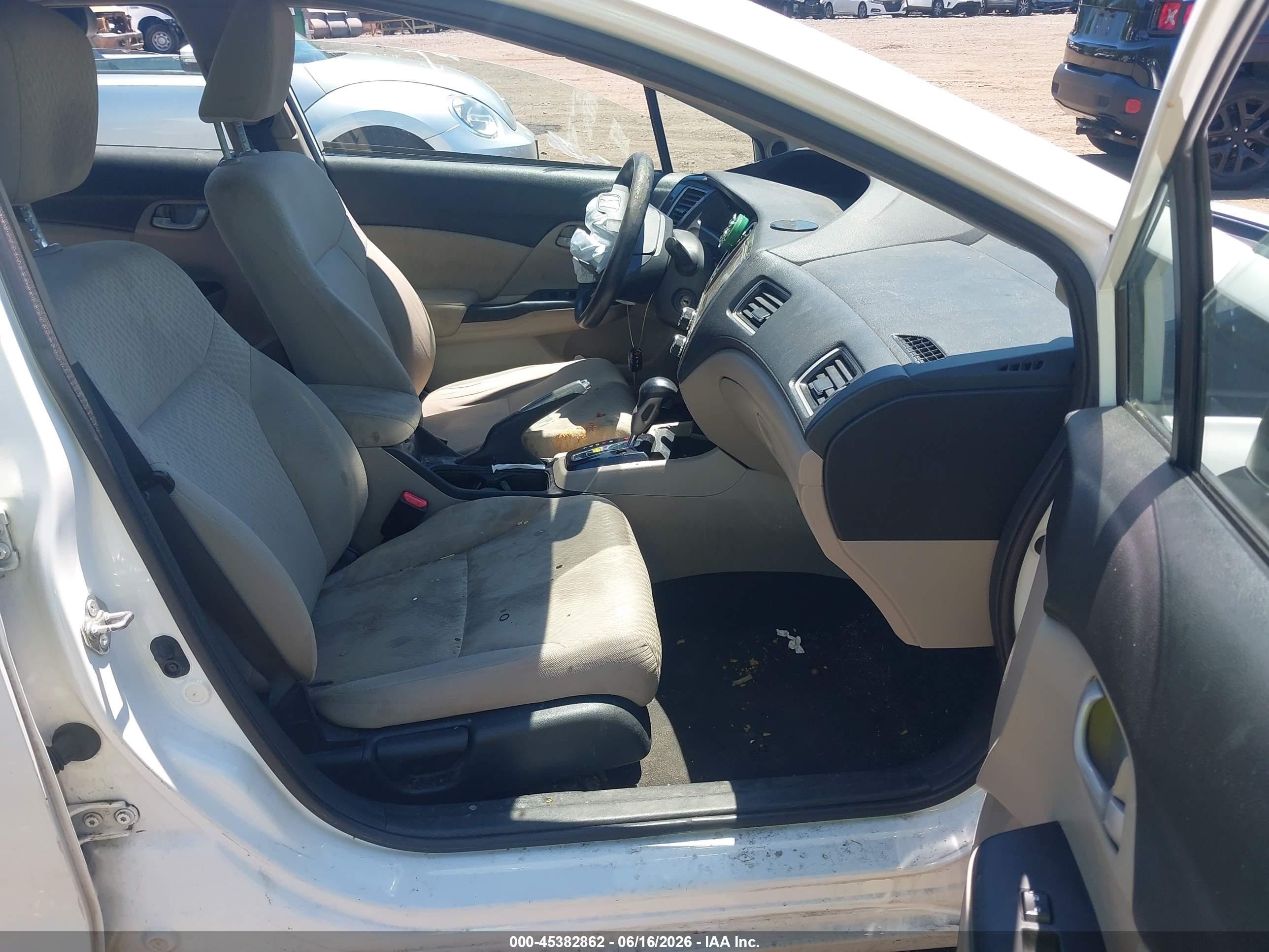 2015 Honda Civic Se White vin: 19XFB2F70FE248317