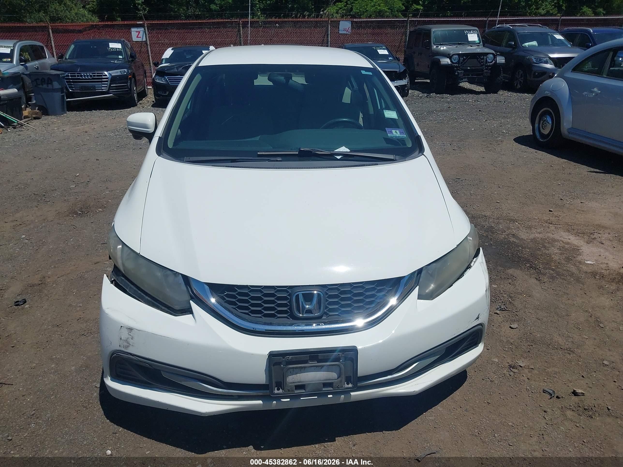 2015 Honda Civic Se White vin: 19XFB2F70FE248317