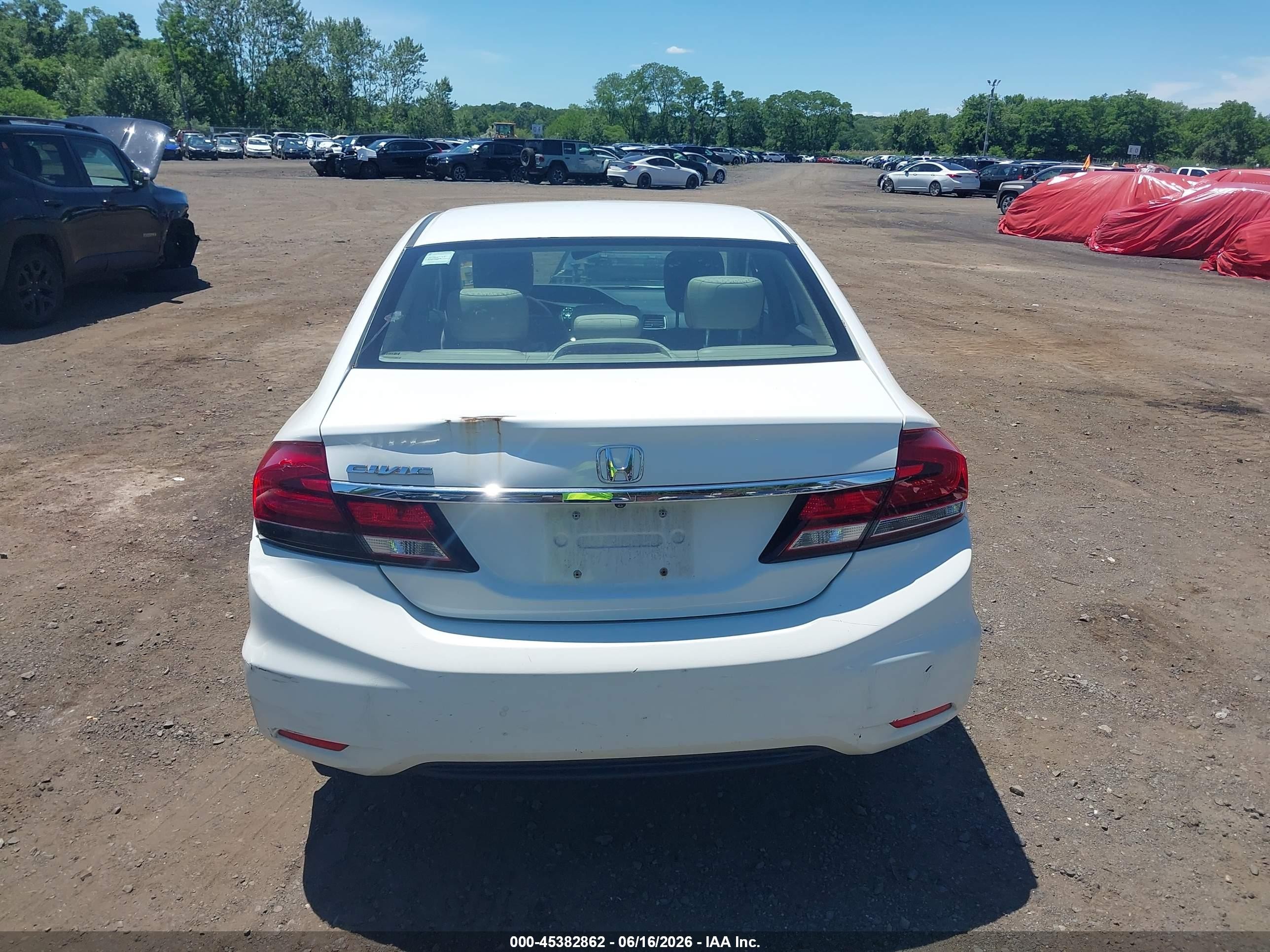 2015 Honda Civic Se White vin: 19XFB2F70FE248317