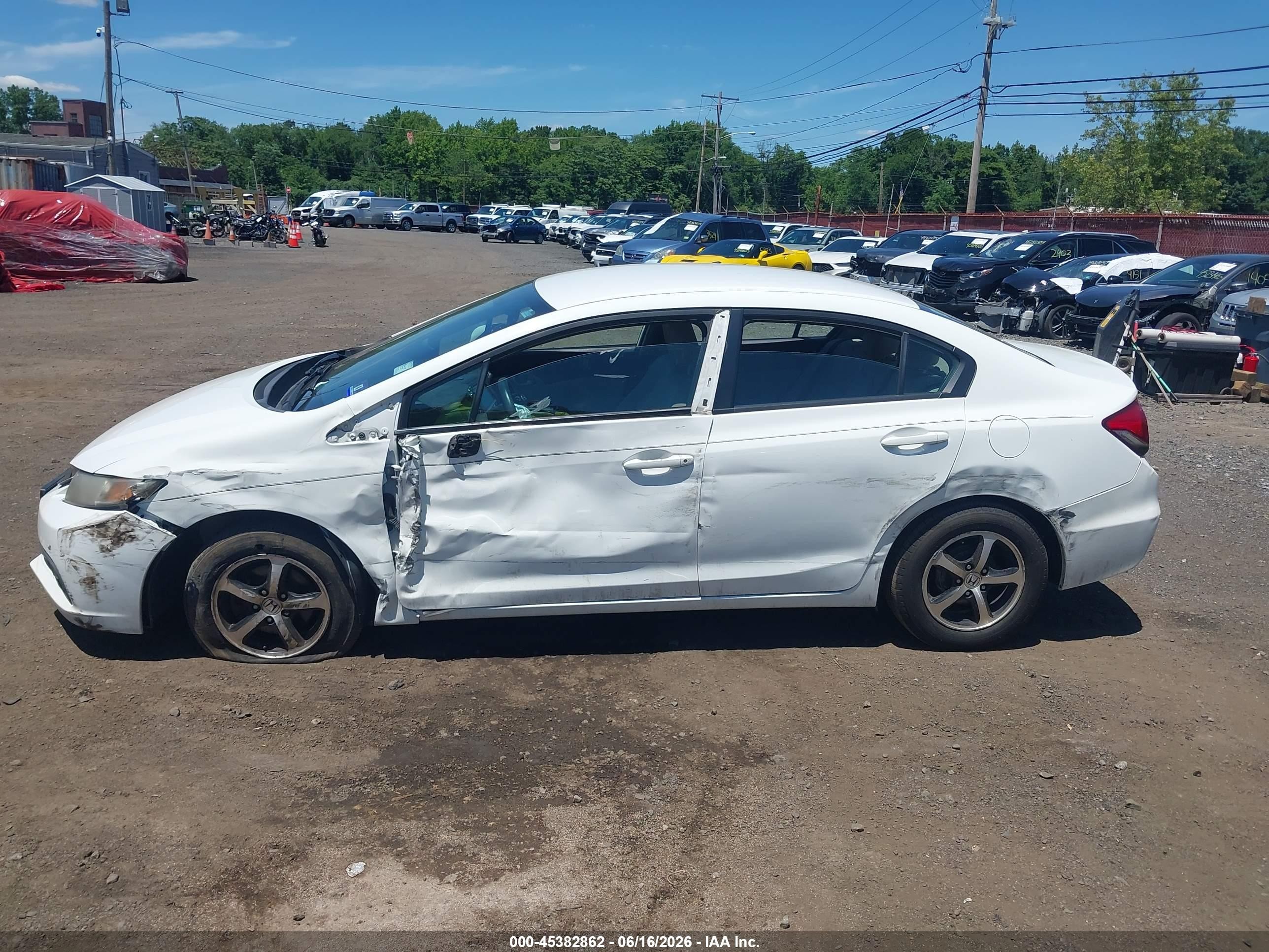 2015 Honda Civic Se White vin: 19XFB2F70FE248317