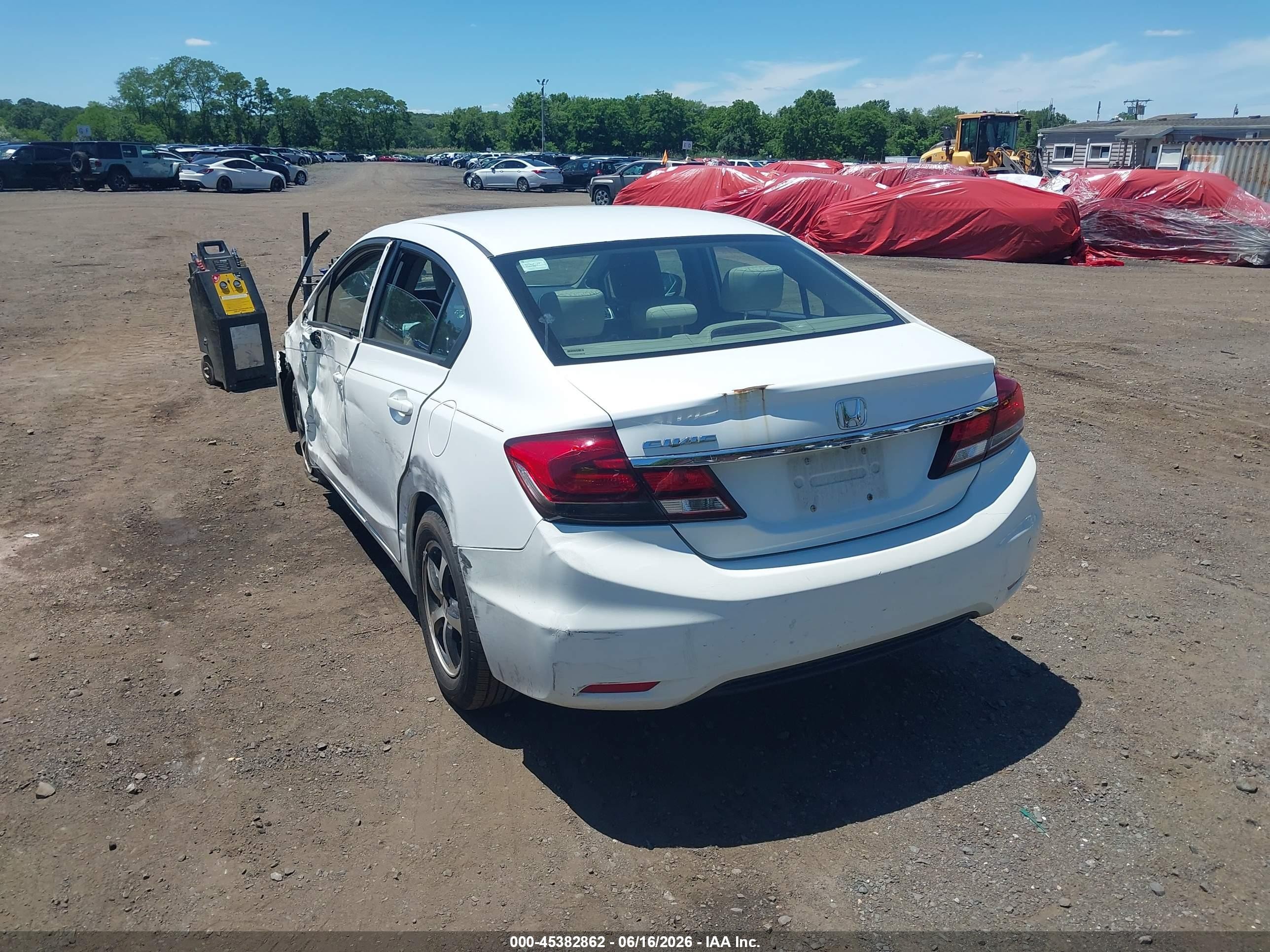 2015 Honda Civic Se White vin: 19XFB2F70FE248317